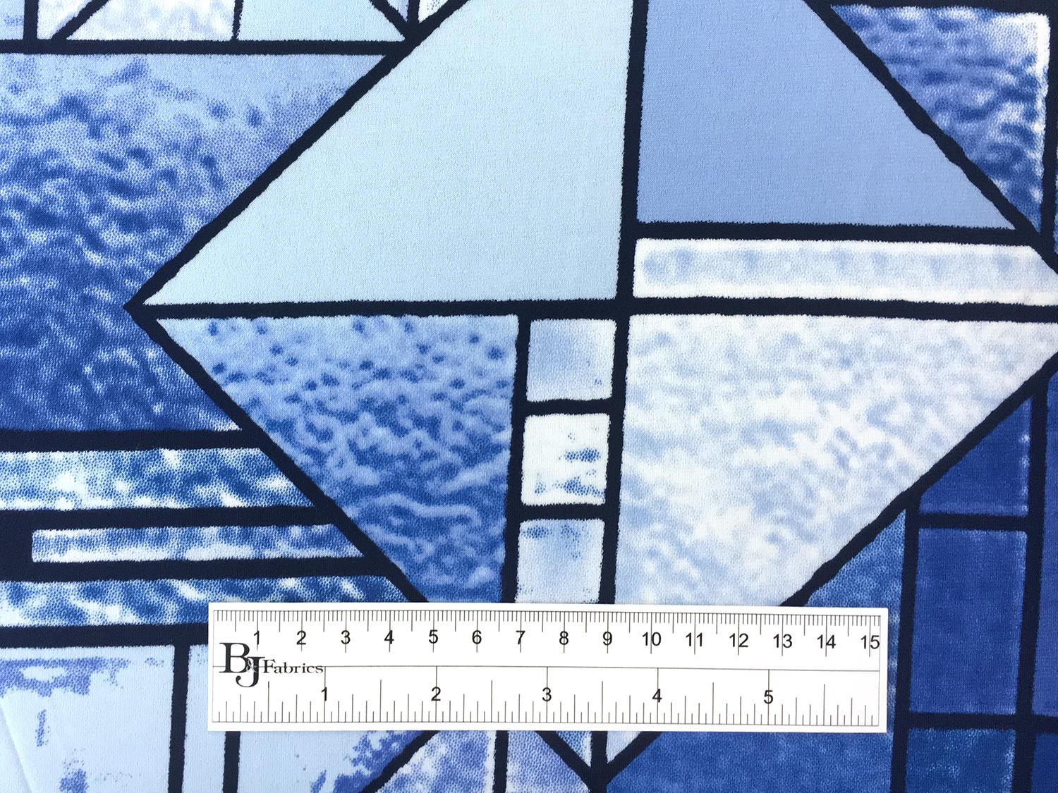 Poly Spandex Jersey Geometric Print 3