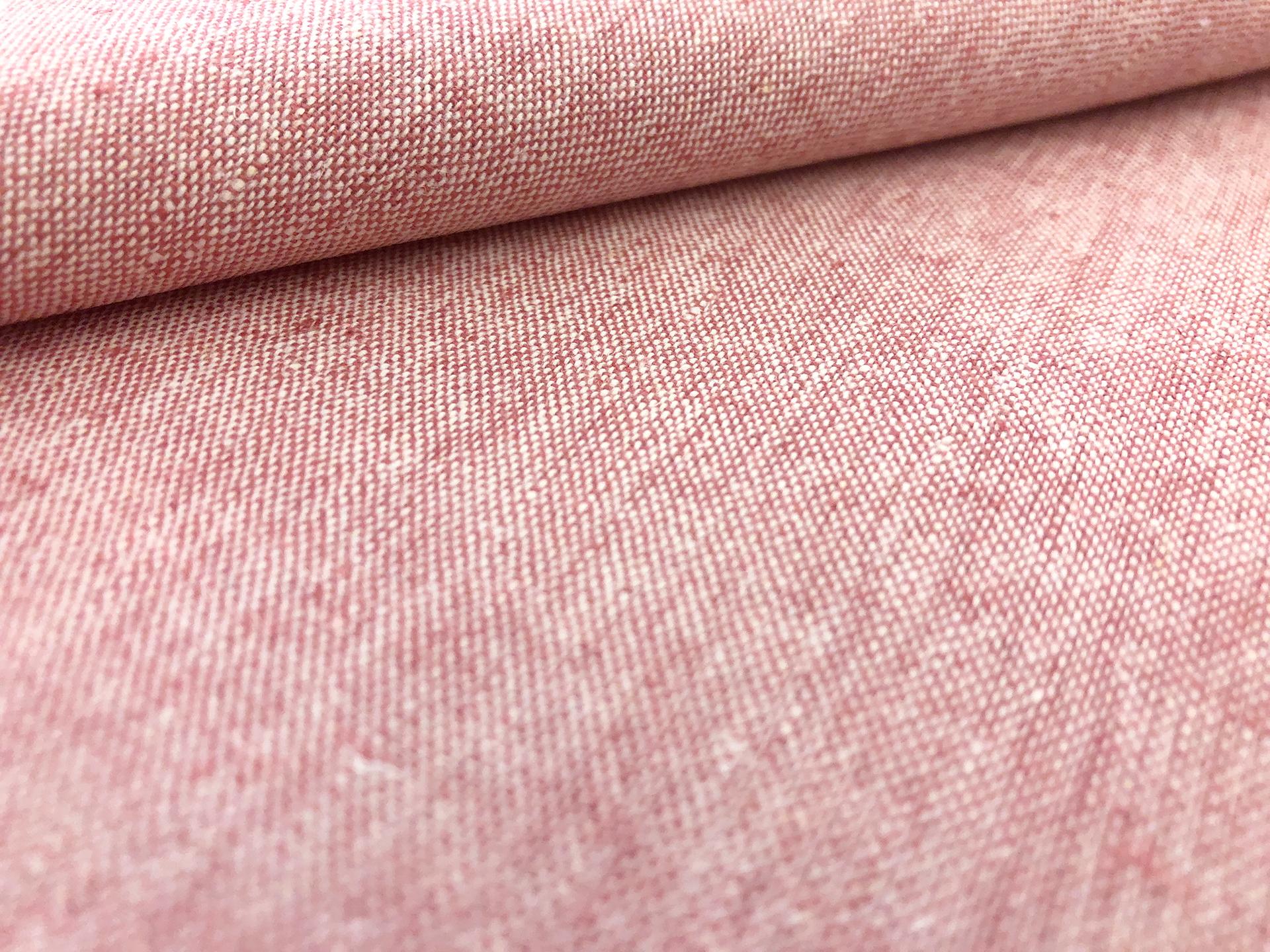 Yarn Dyed Linen Cotton Blend in Berry0