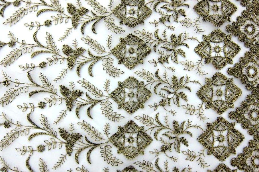 Metallic Embroidered Illusion0