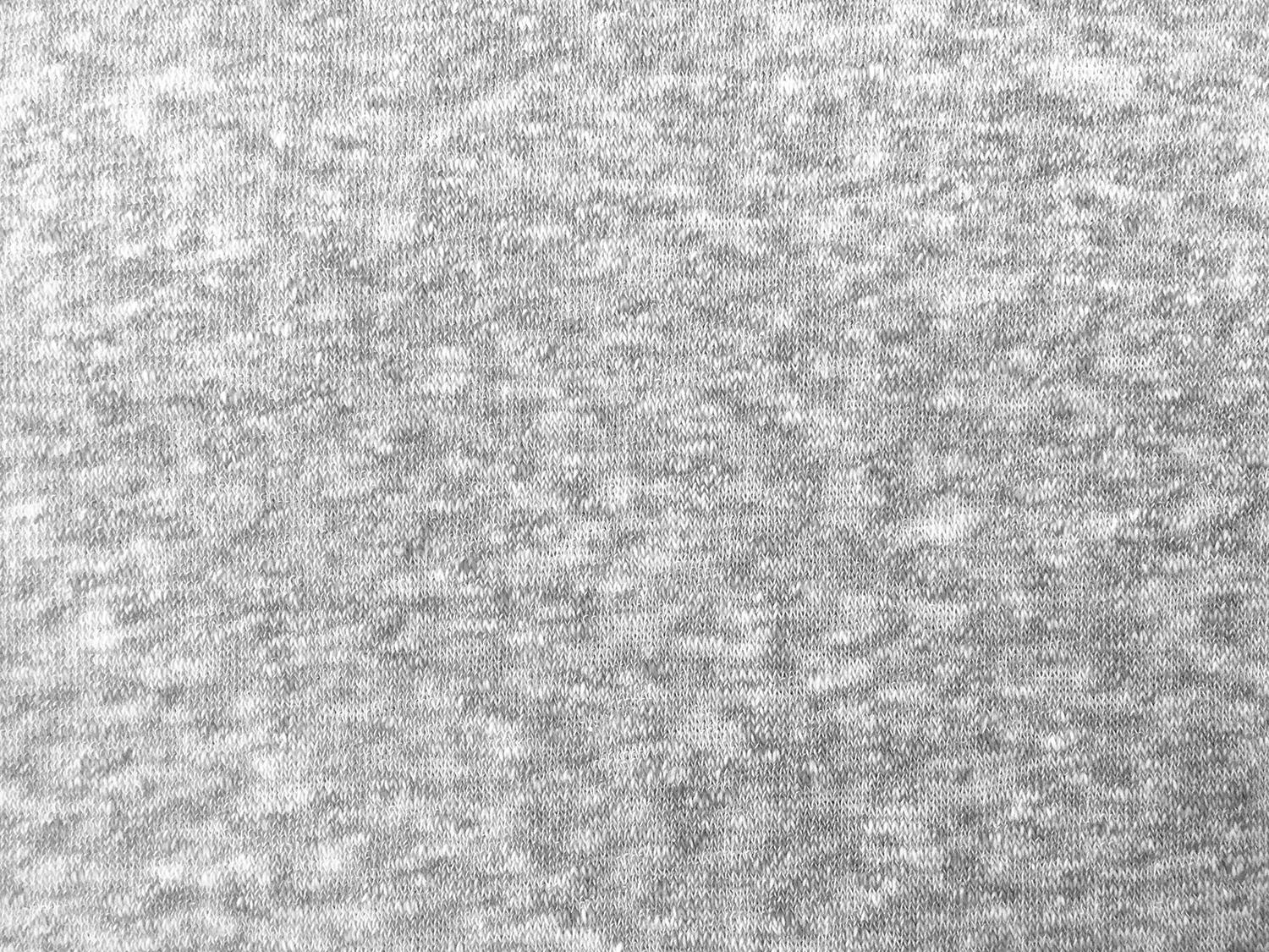 Japanese Cotton Blend Terry Knit in Heather Grey0