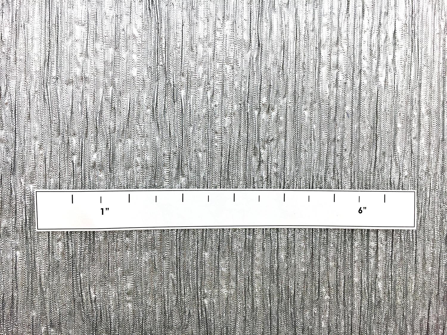 Novelty Shiny Metallic Plissé in Silver1