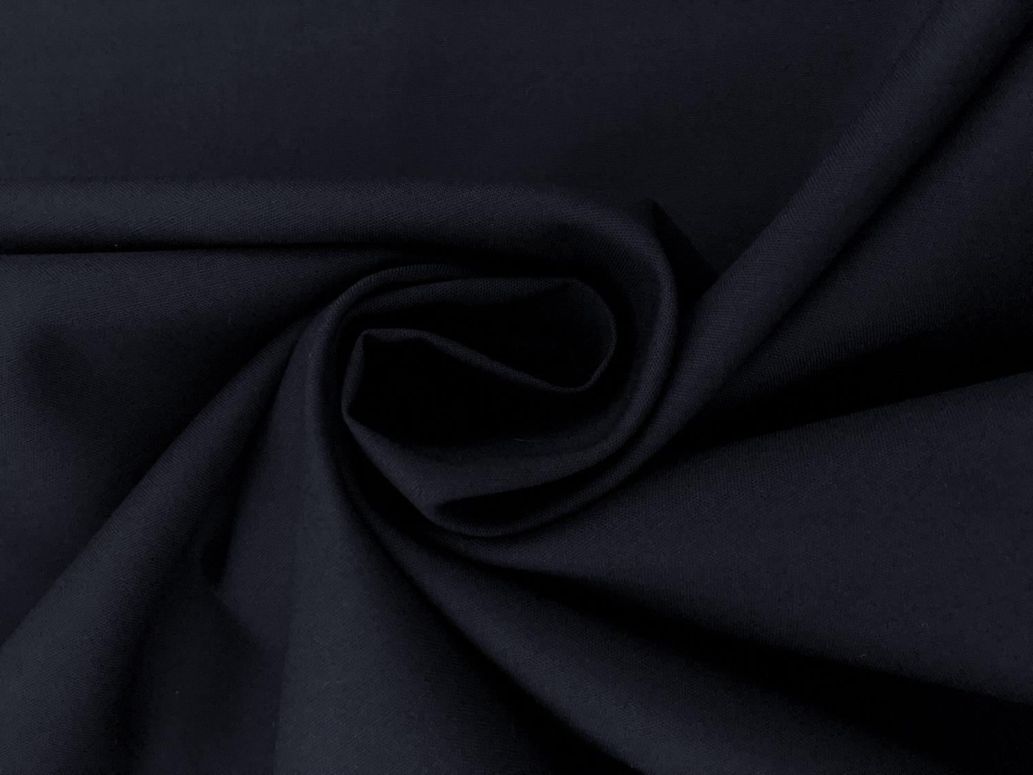 Premier Stretch Poplin in Navy1