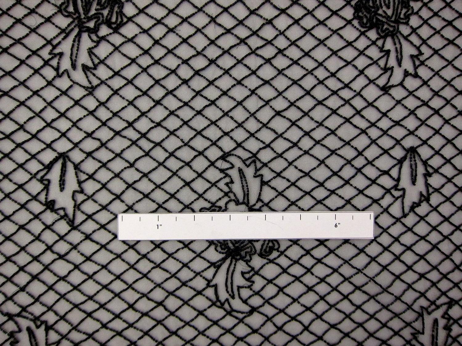 Novelty Beaded Tulle with Bugle Beads2