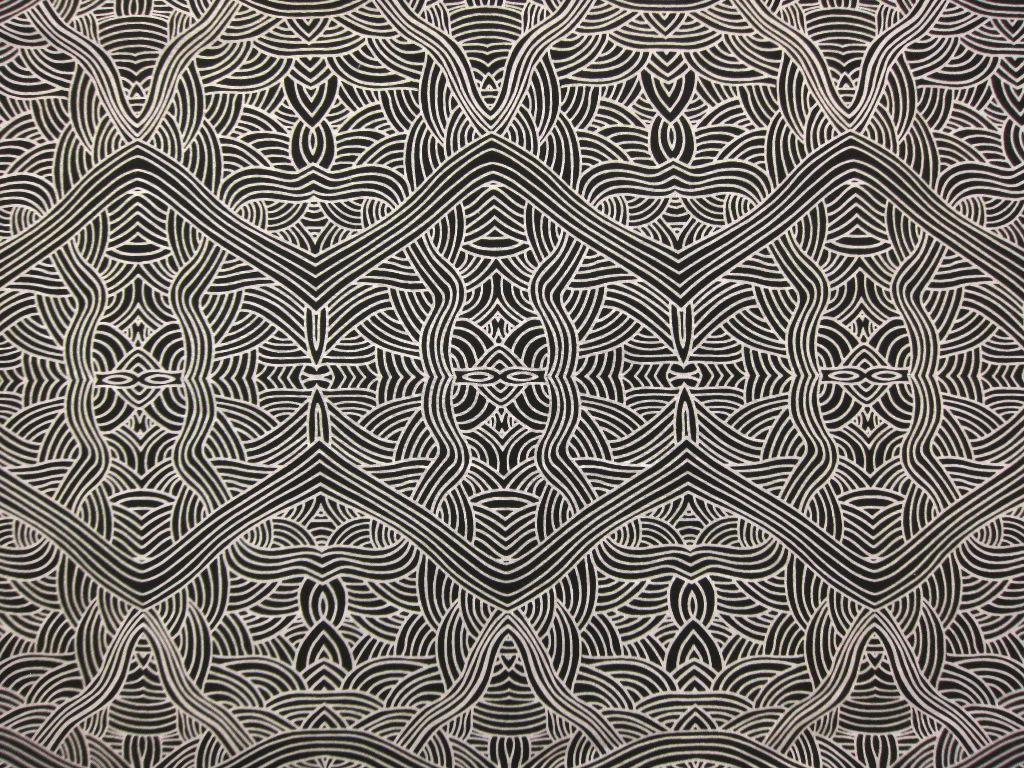 Australian Cotton Print With Aboriginal Motif0