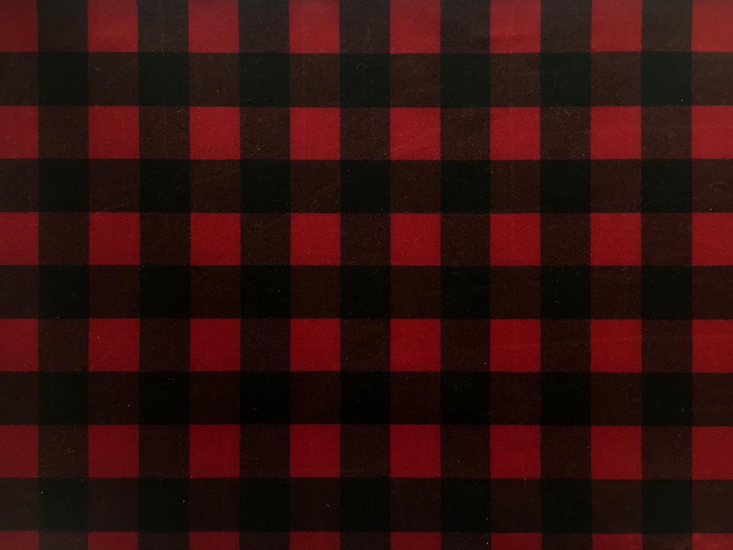 Cotton Wax Cloth in Buffalo Plaid0