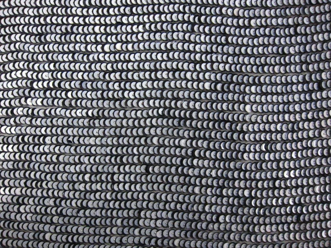 Layered Sequins on Silk Chiffon 0