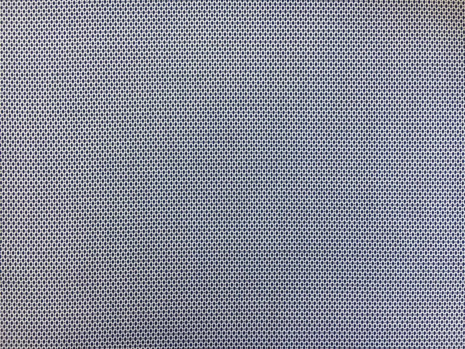 Cotton Oxford Dobby Shirting in Navy0