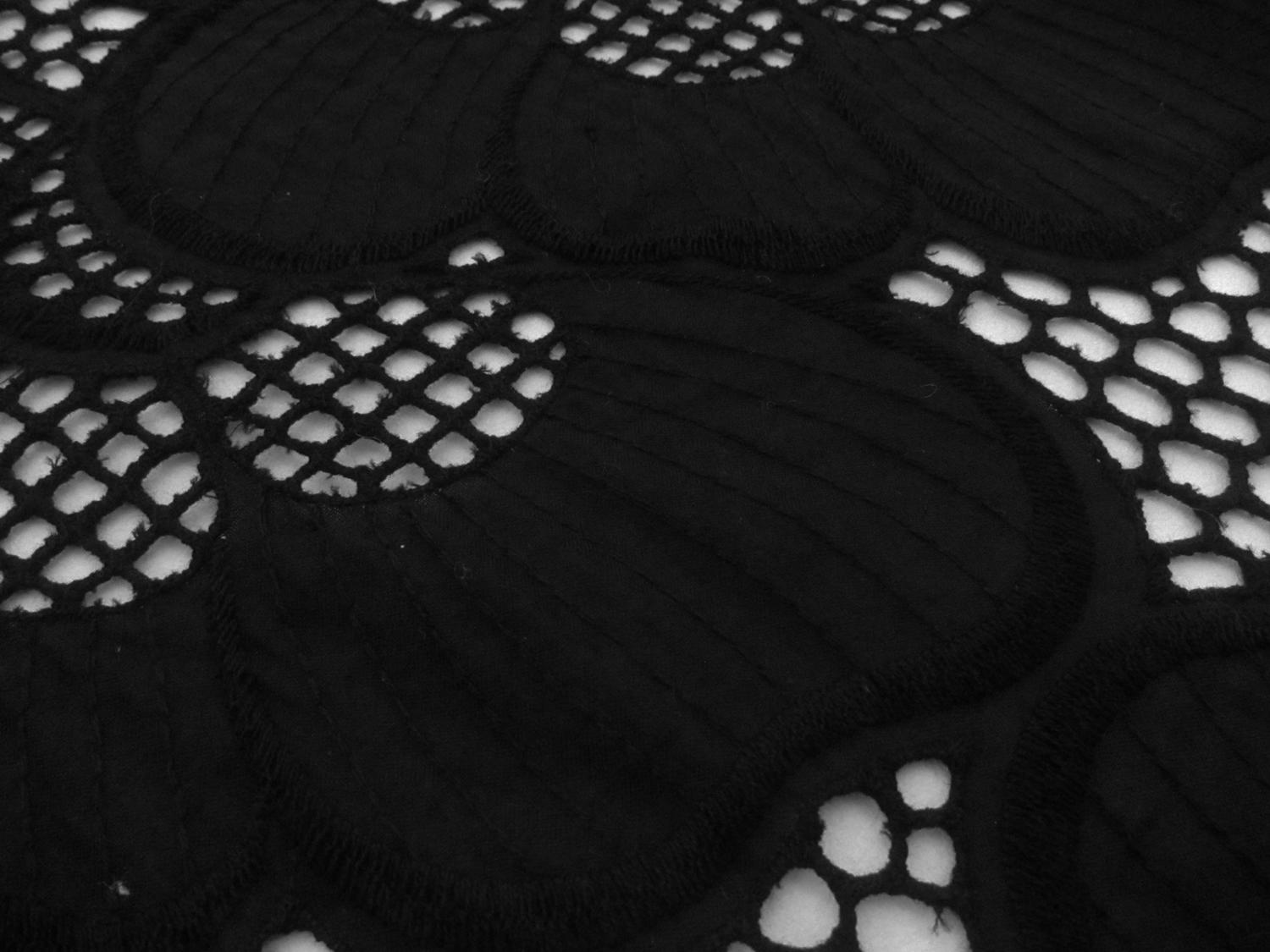 Cotton Eyelet in Black2