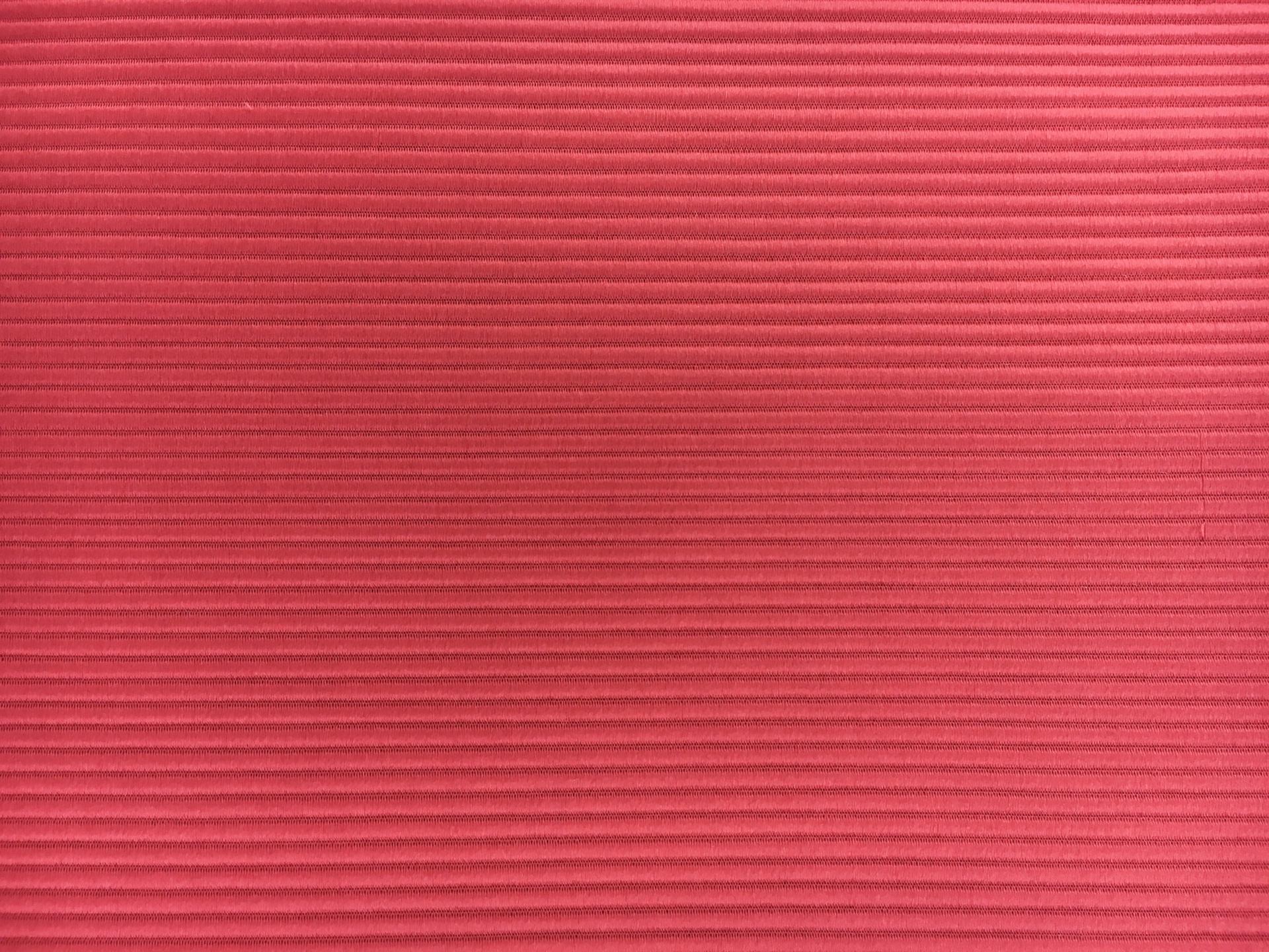 Italian Cotton and Acetate Ottoman in Cerise0