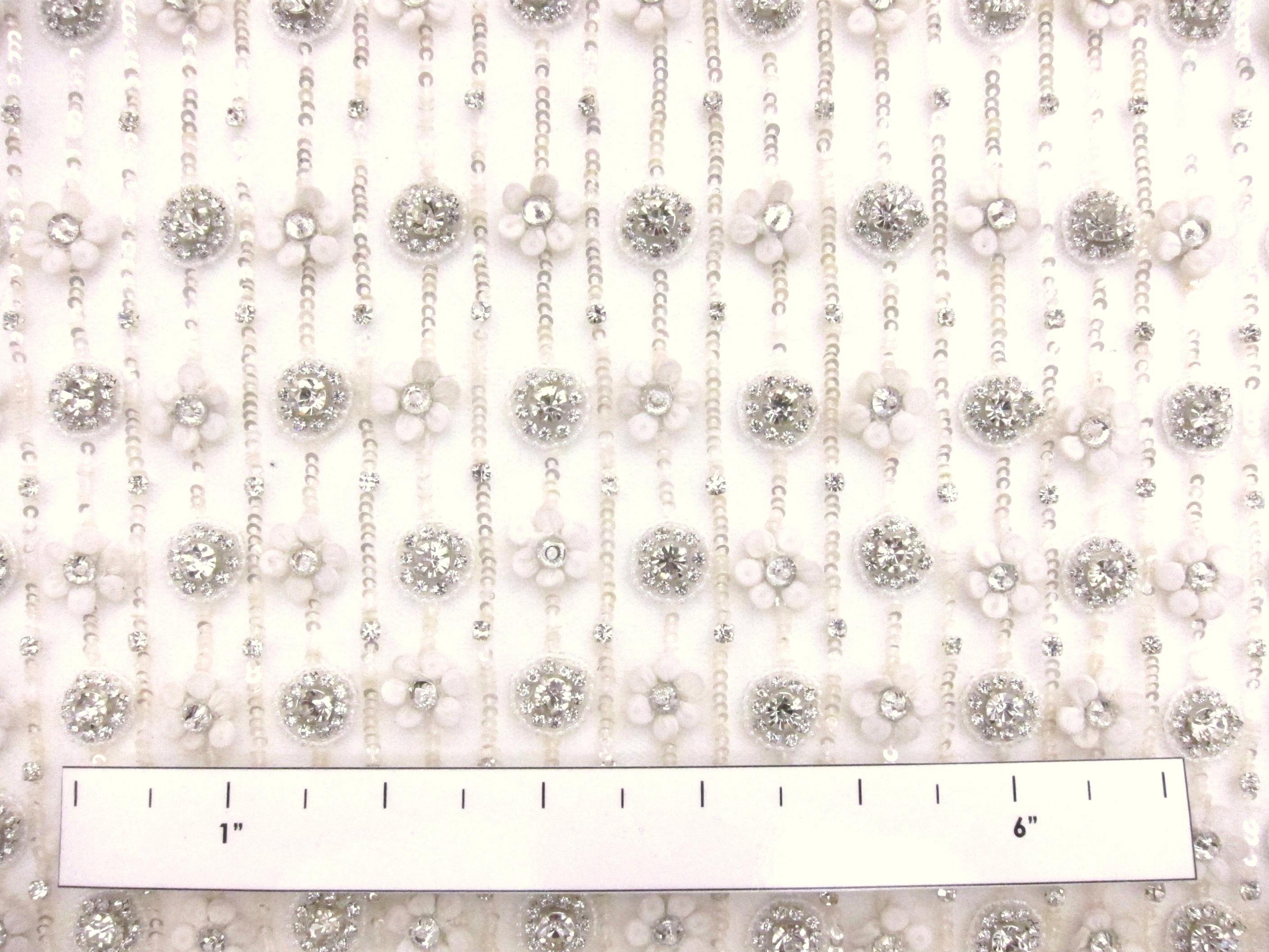 Degradé Hand Beaded and ReEmbroidered Tulle2