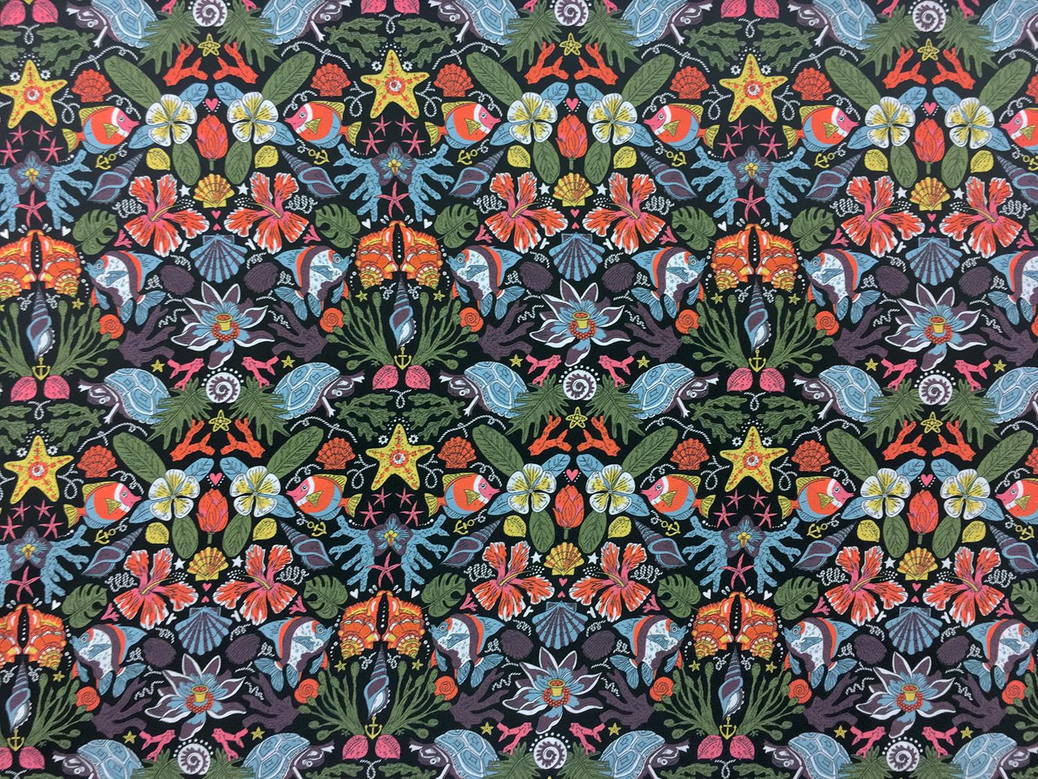 Liberty Silk Crepe De Chine Print0