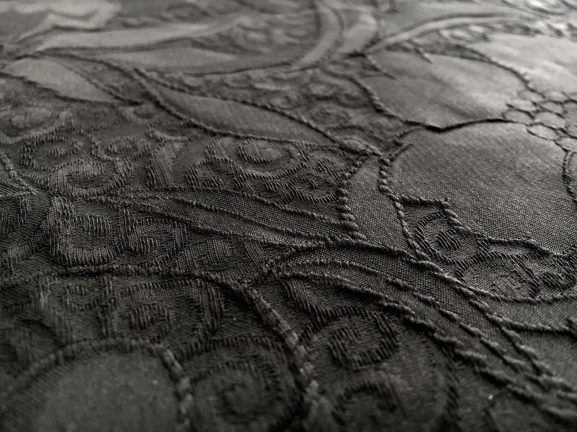 Polyester and Cotton Matelassé with Floral Patterns2