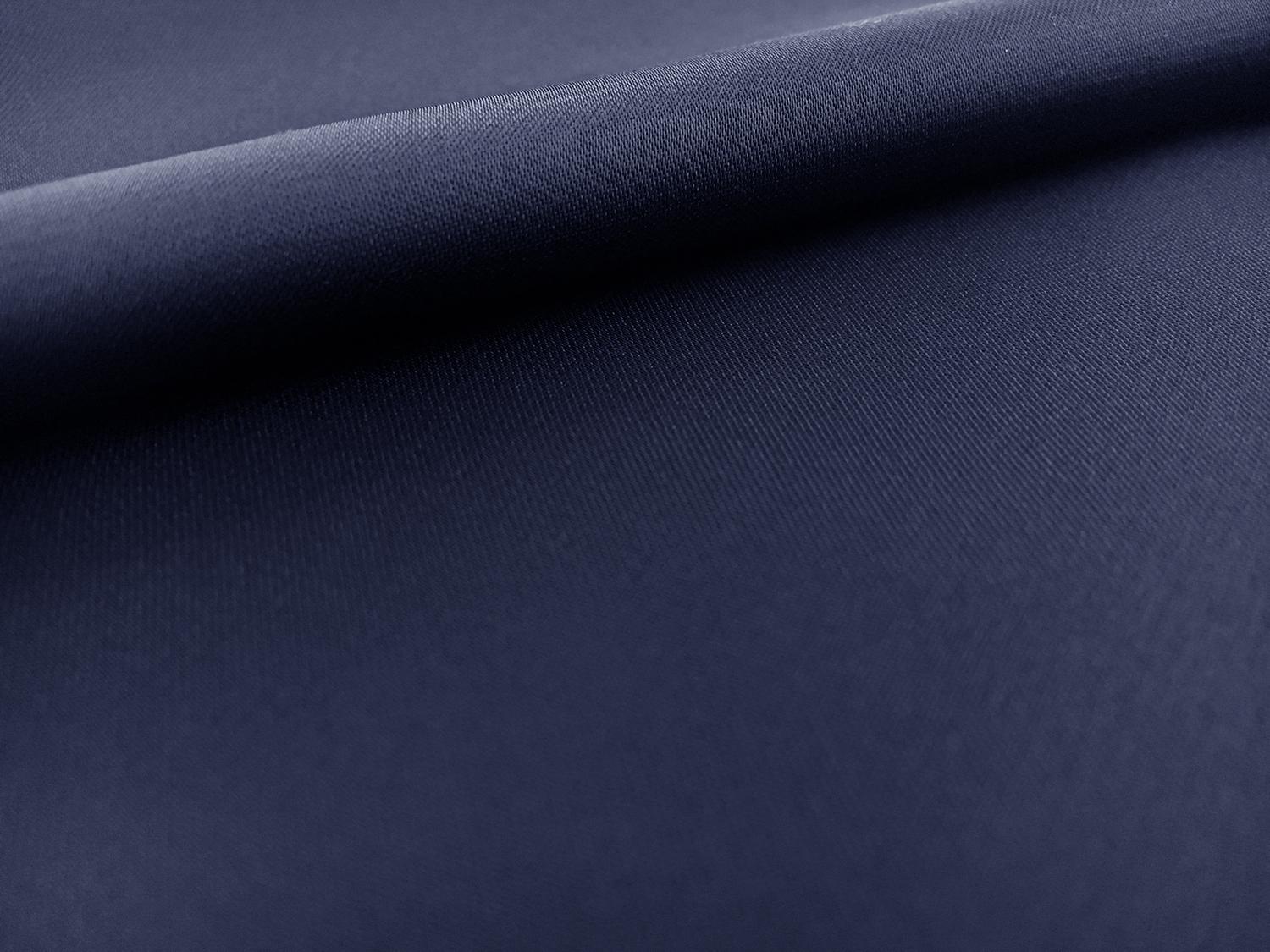 Japanese Polyester Charmeuse in Space Cadet Blue0