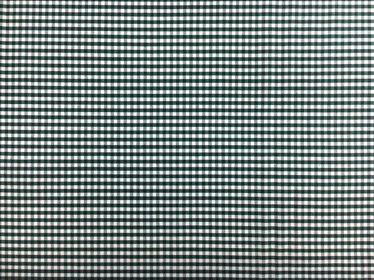 1/8" Cotton Gingham in Forest Green0