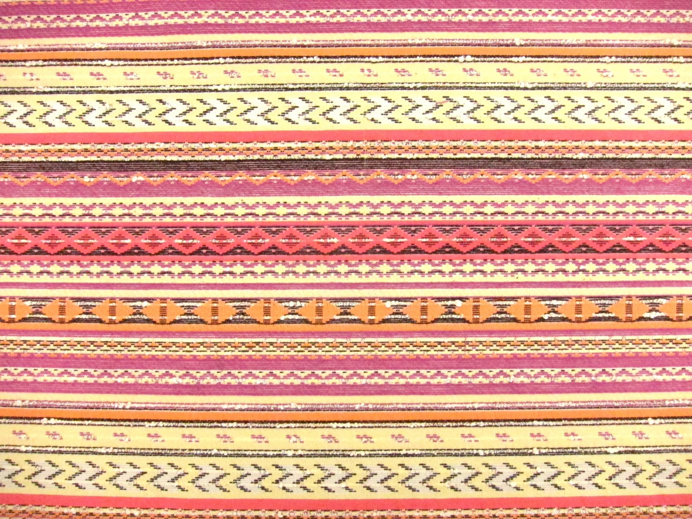 Poly Cotton Blend Ikat Brocade