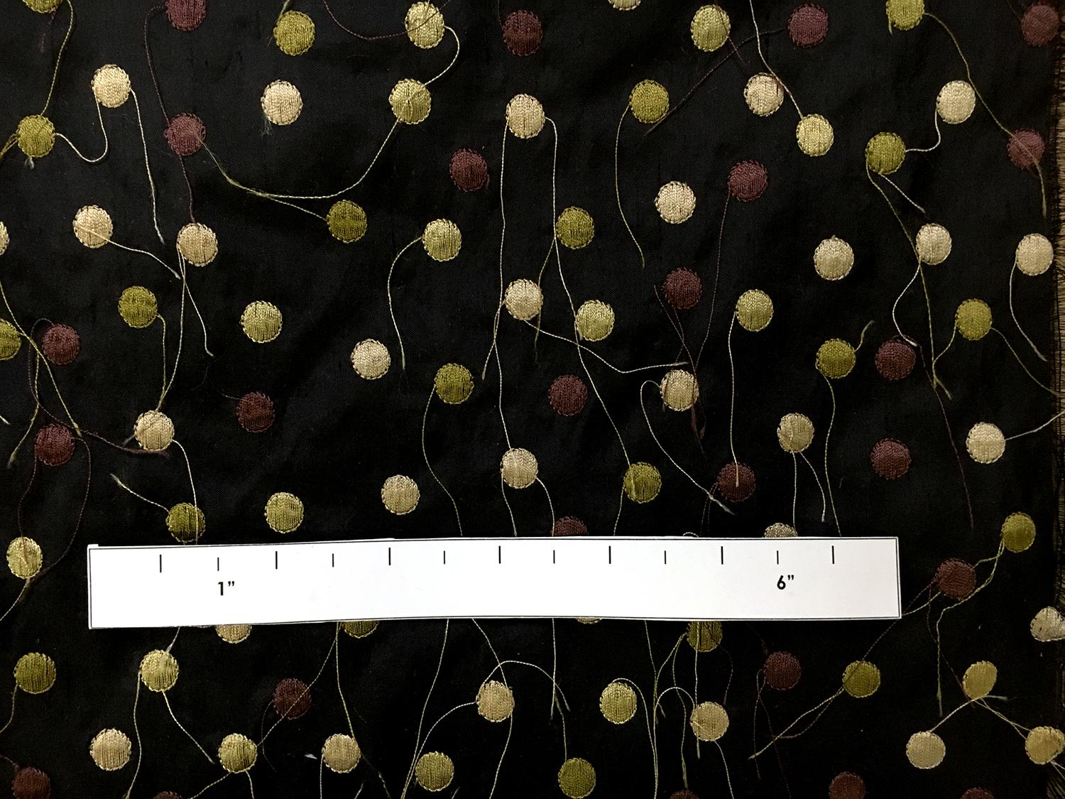 Shantung with Embroidered Polka Dots1