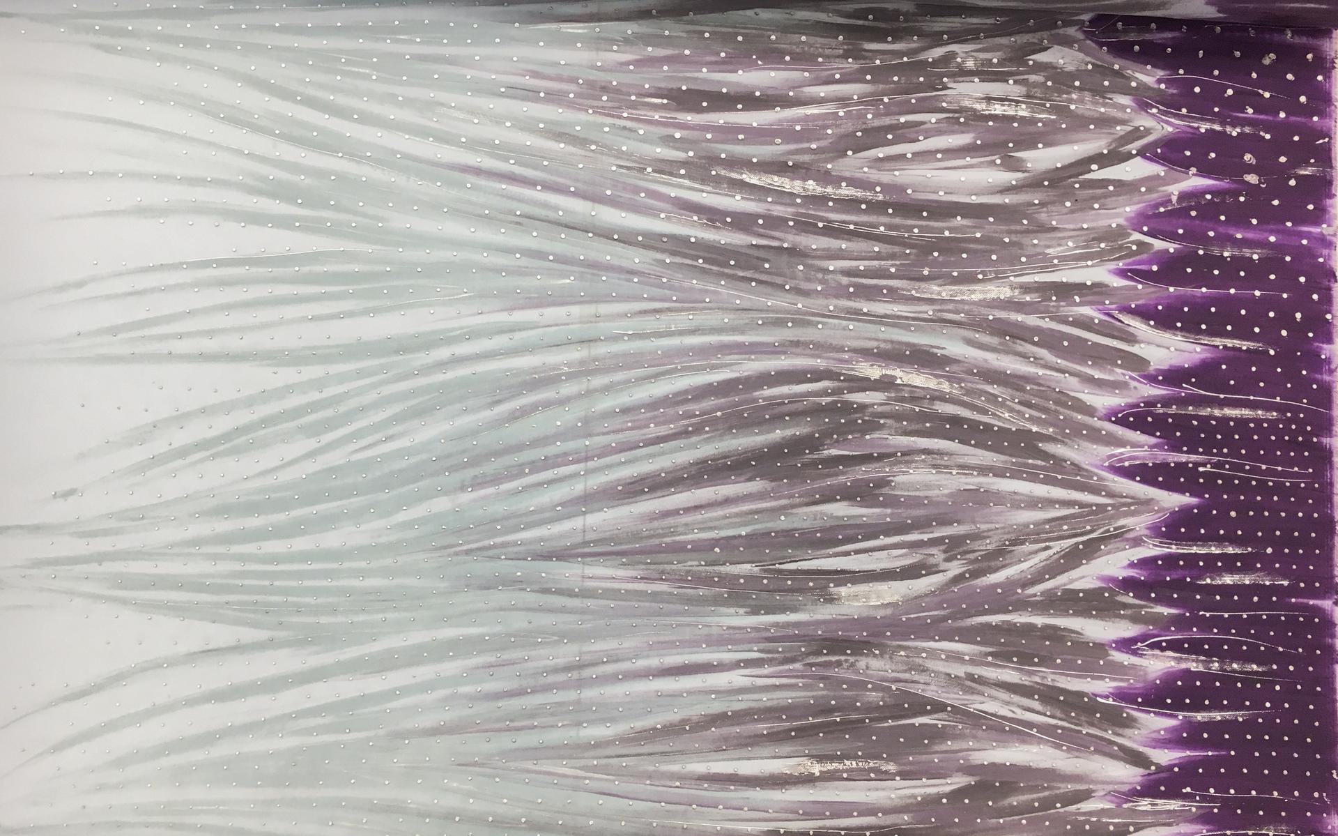 George Chakra Hand Painted Silk Gazar0