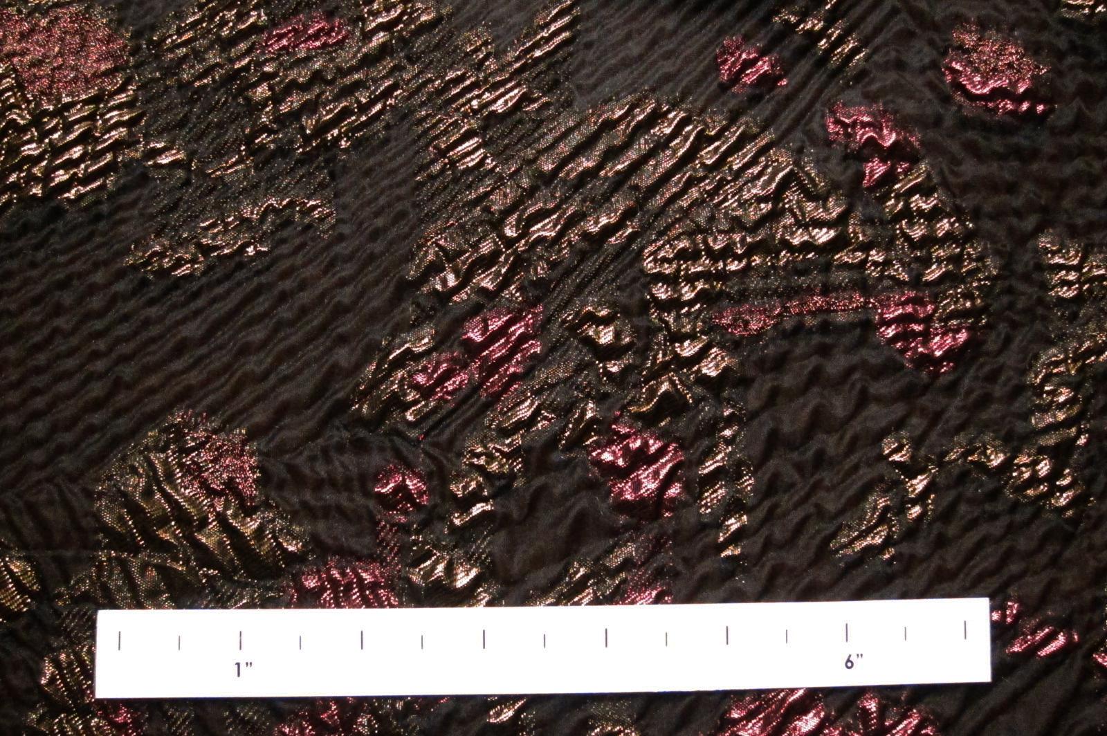 Silk Blend Metallic Fil Coupé Organza1