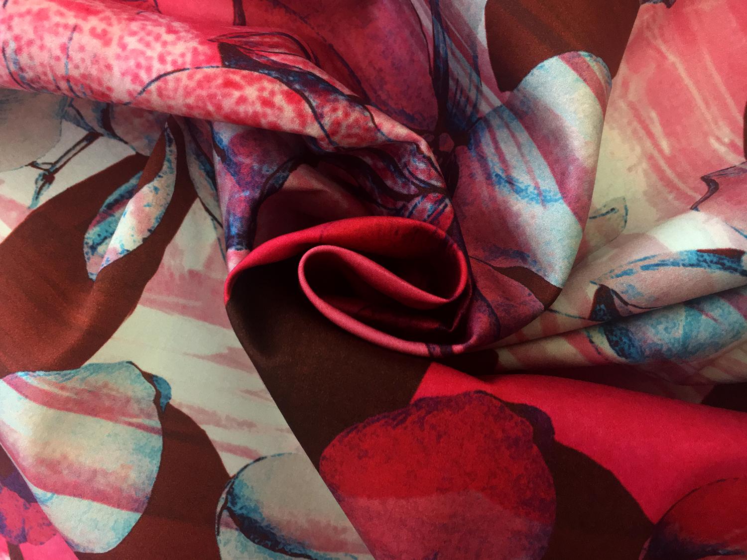 Ratti Italian Cotton Sateen Orchids Print1