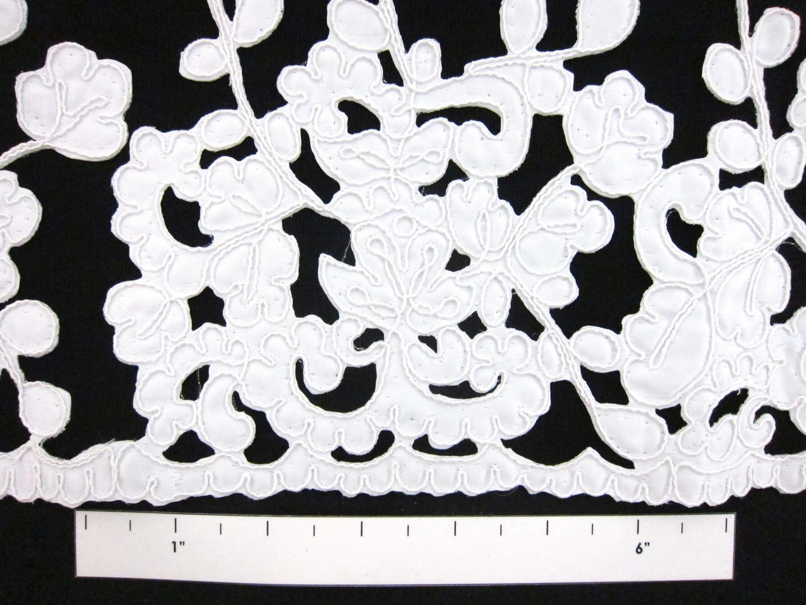 Corded Satin Appliqué on Illusion1