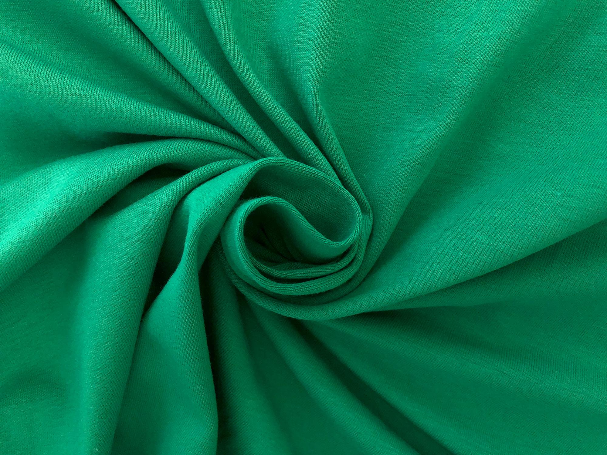 Laguna Cotton Spandex Jersey in Emerald1