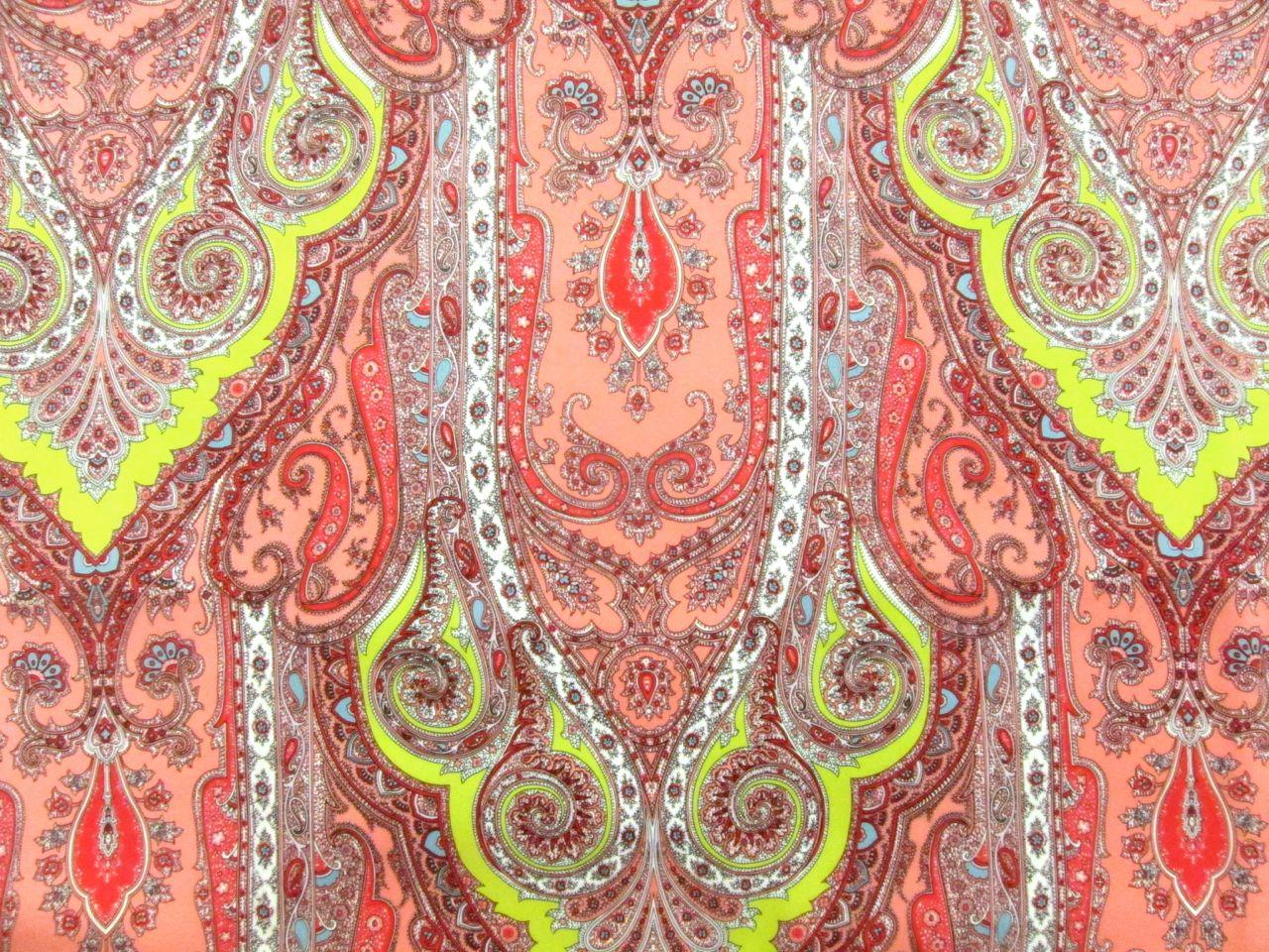 Printed Silk Charmeuse0