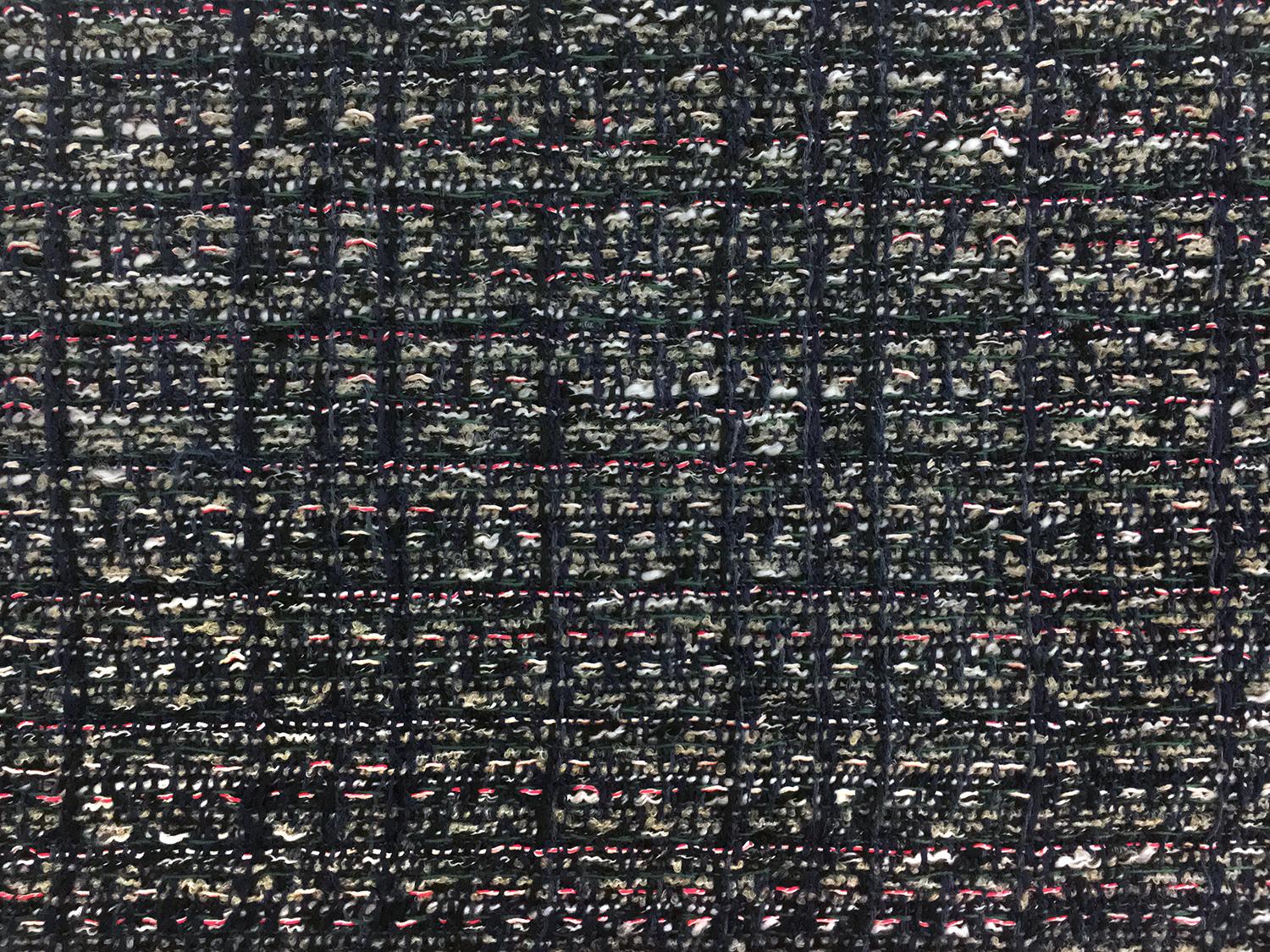 Lesage Cotton Blend Tweed in Navy and Multi0