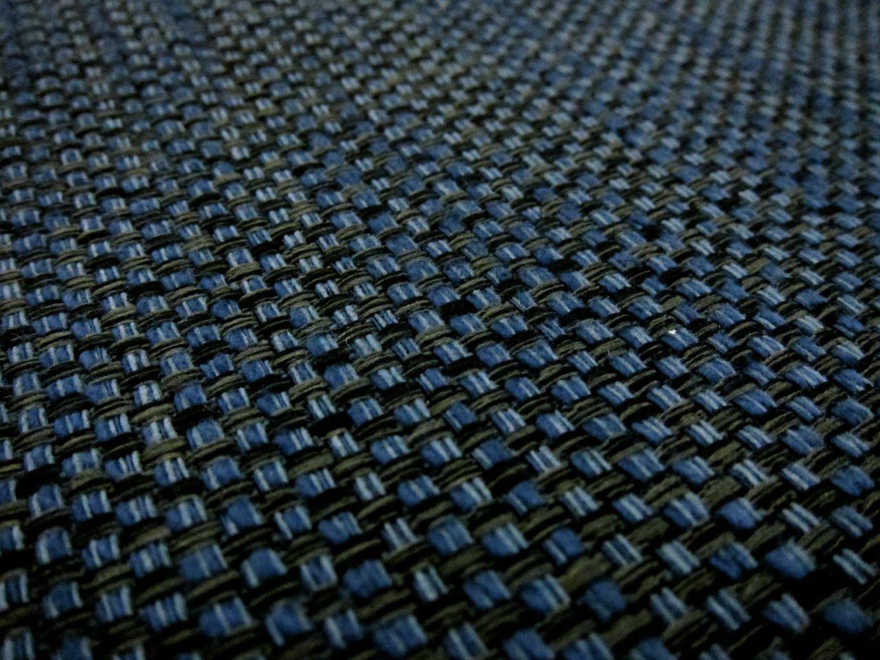 Cotton Blend Basketweave Upholstery in Indigo2