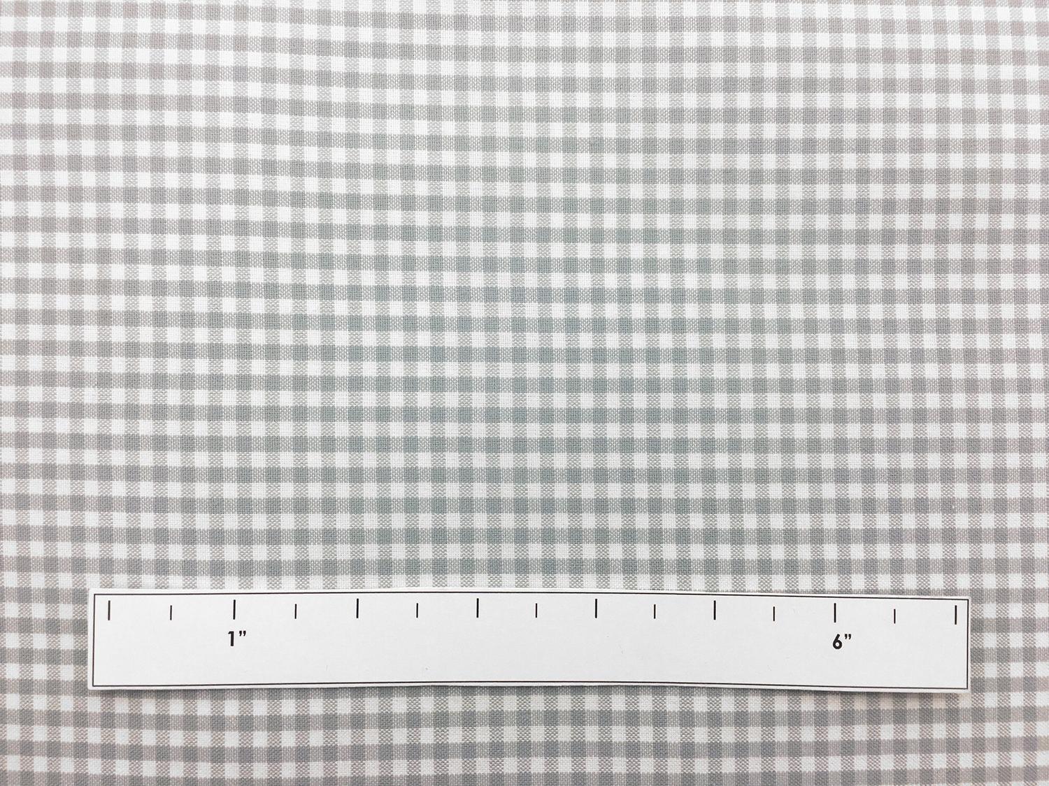 Carolina Cotton Gingham in Platinum1