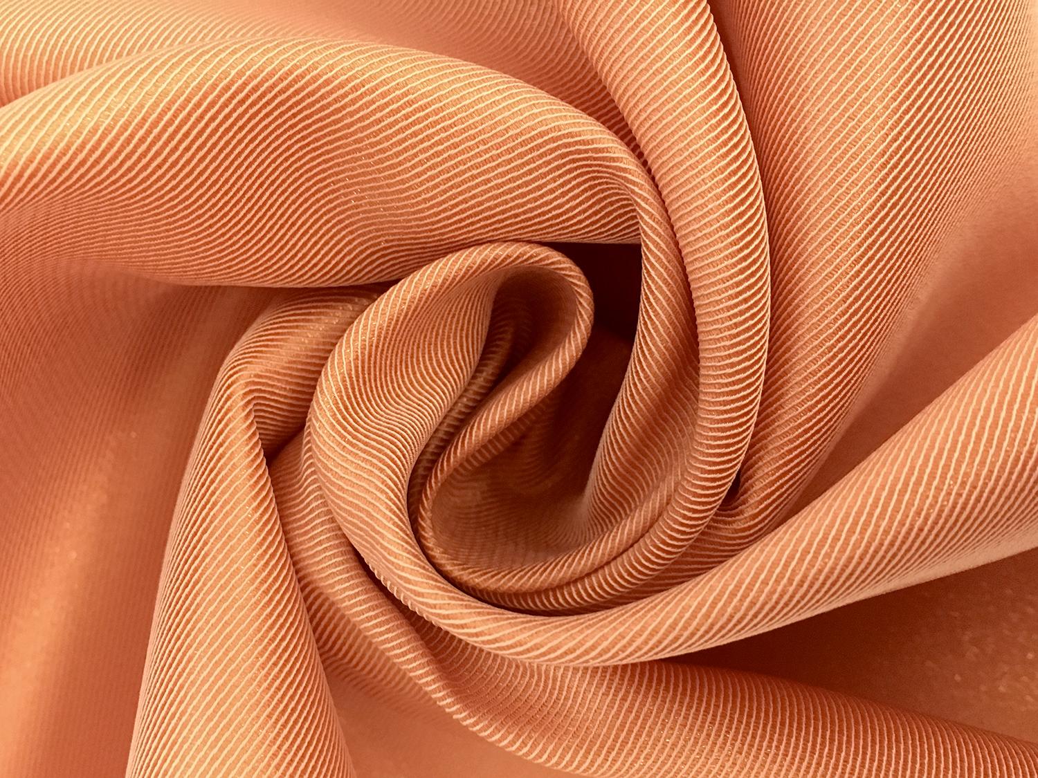 Metallic Polyester Twill in Melon