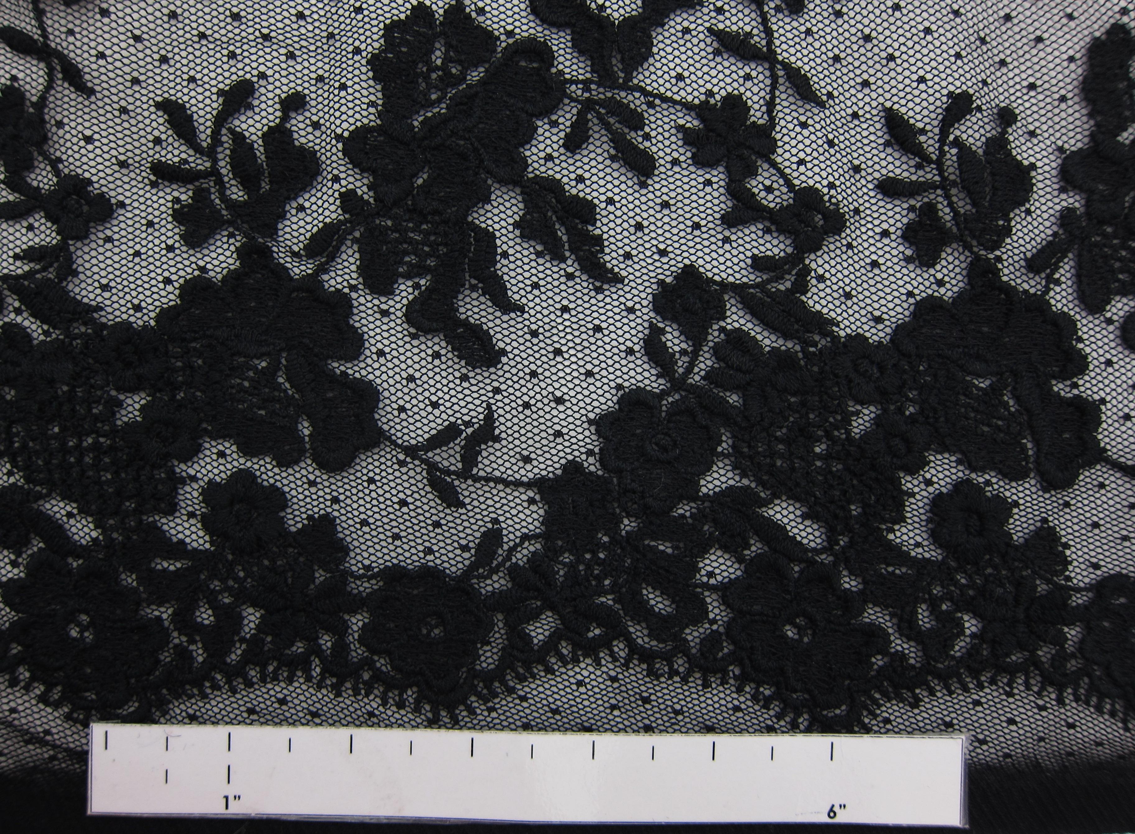 Embroidered Cotton Point D'Esprit1