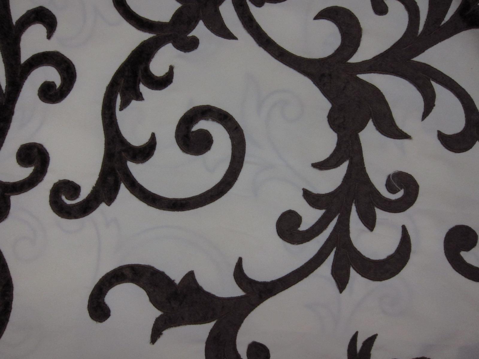 EMBROIDERED POLY TAFFETA0