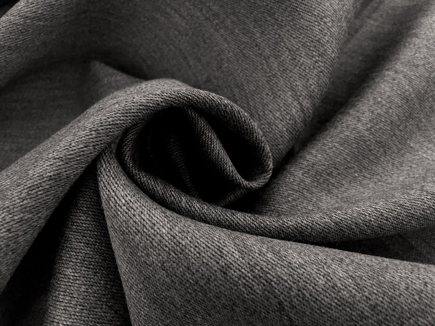 Italian Wool Twill Suiting in Heather Grey1