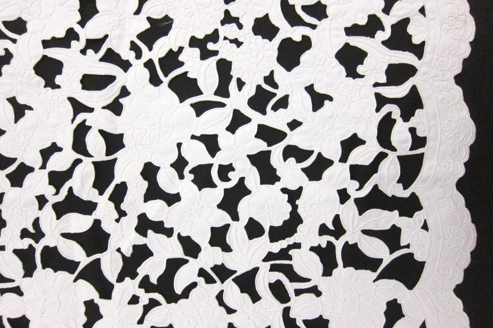 Laser Cut Corded Satin 0