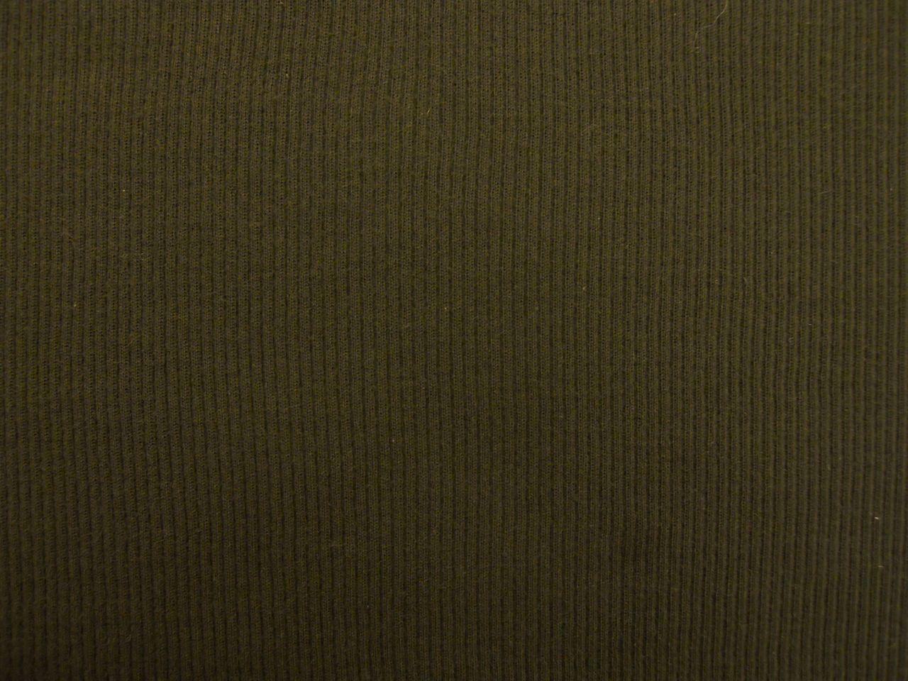 Austrian Virgin Wool Rib Knit in Dark Brown