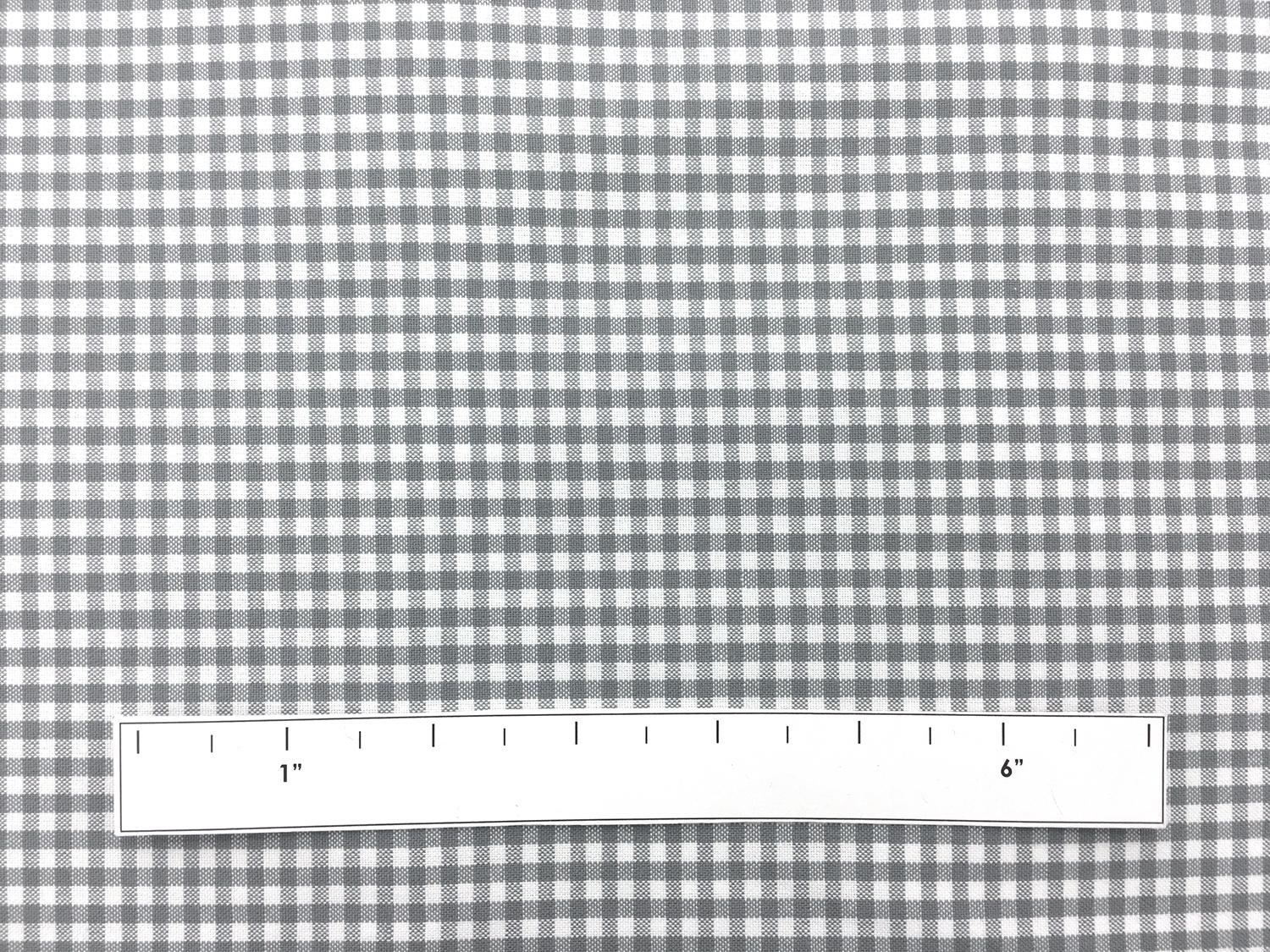 Carolina Cotton Gingham in Silver1