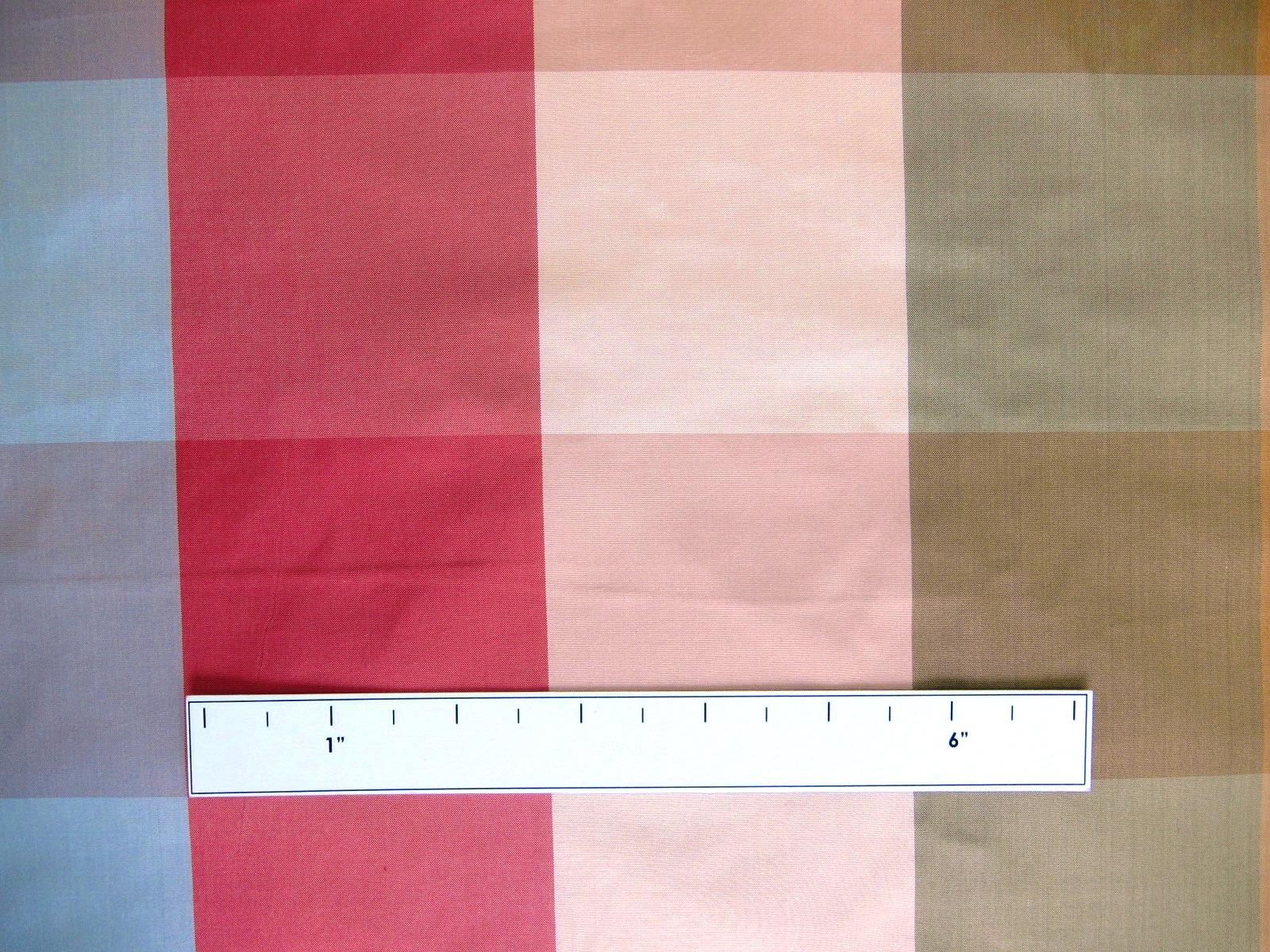 Pure Silk Taffeta Check1