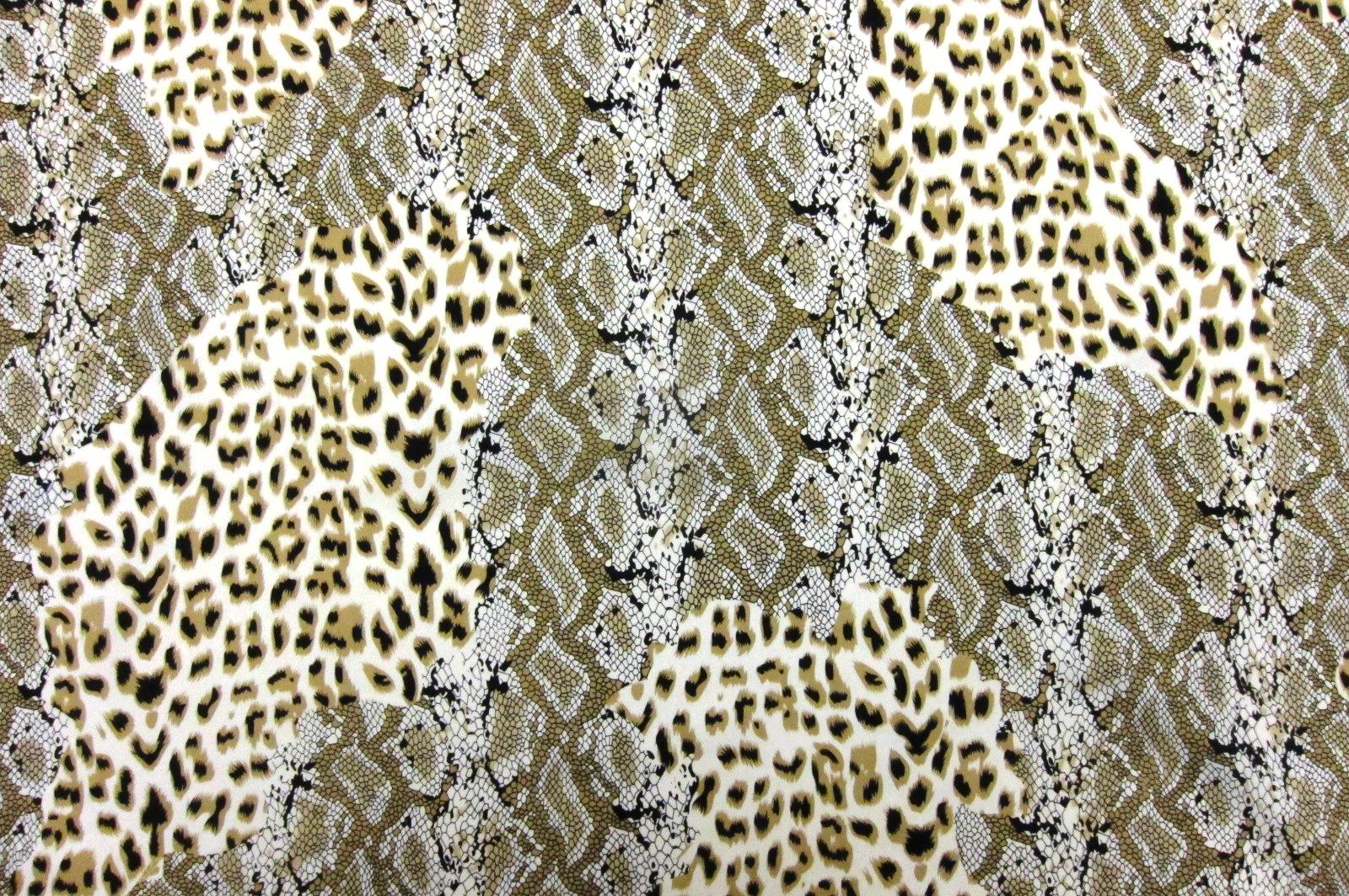 Printed Silk Charmeuse0