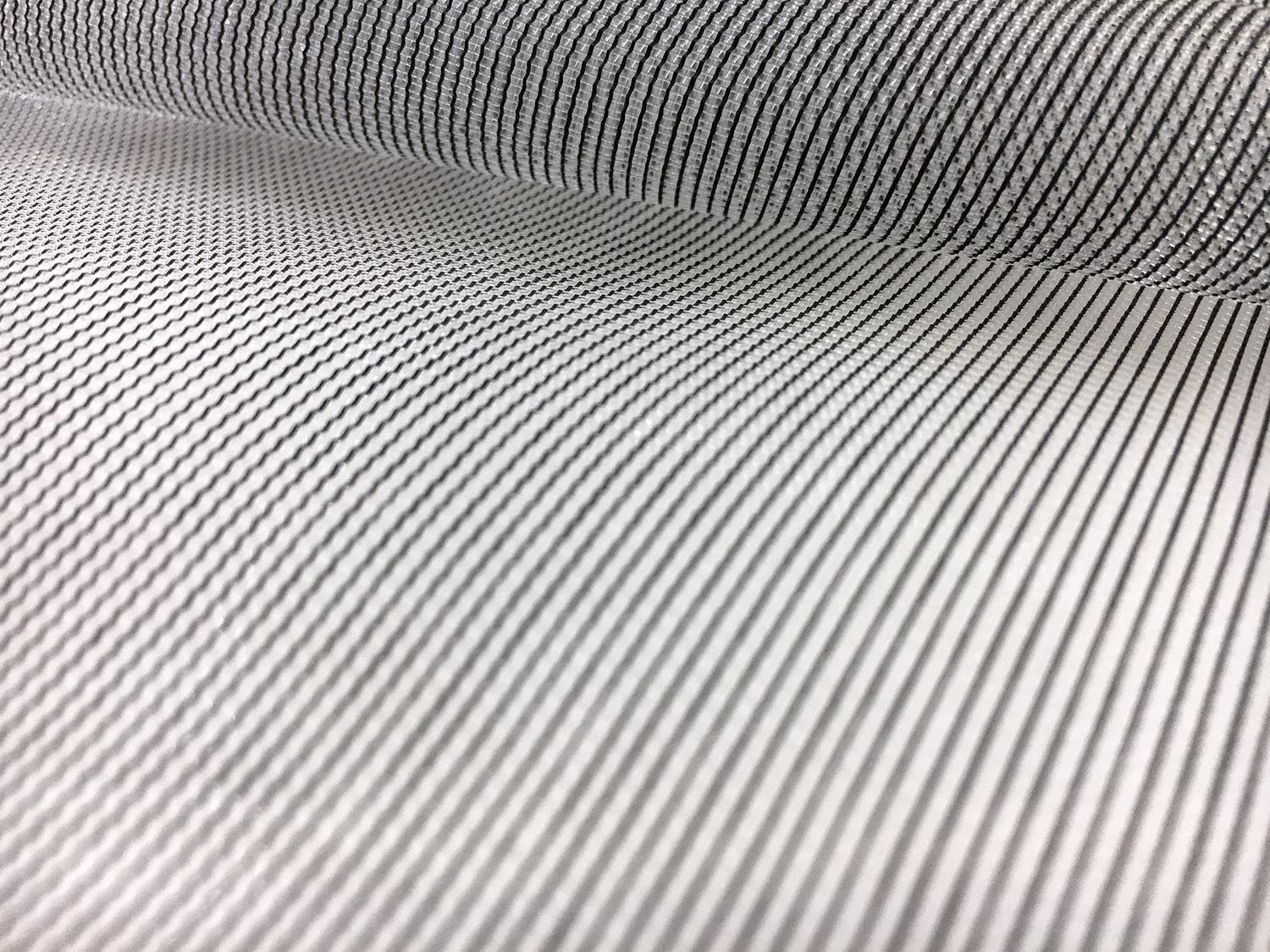 Italian Nylon Blend Mesh in Black Transparent0