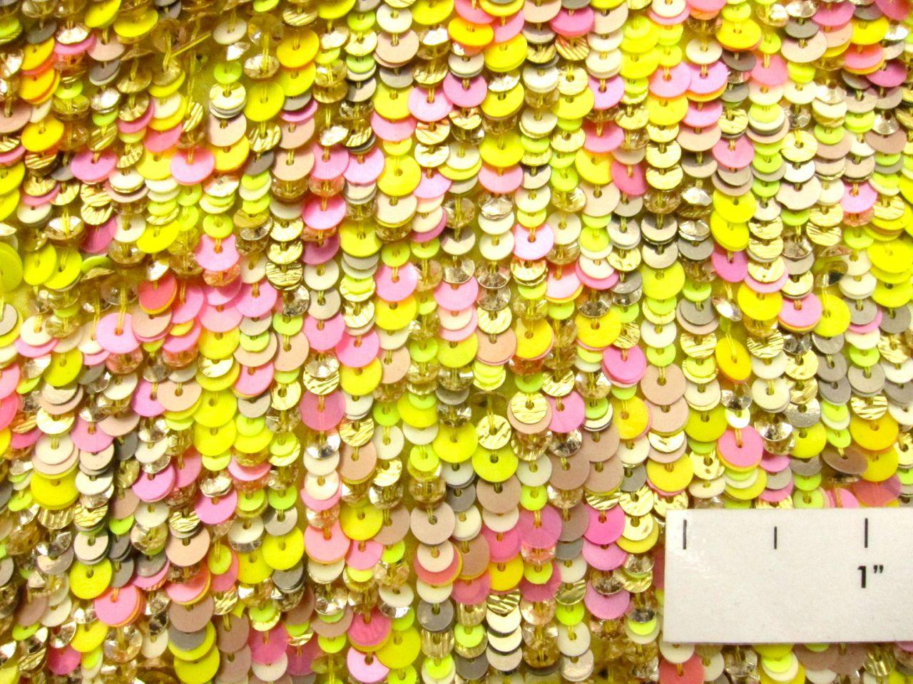 Sequins on Silk Chiffon1