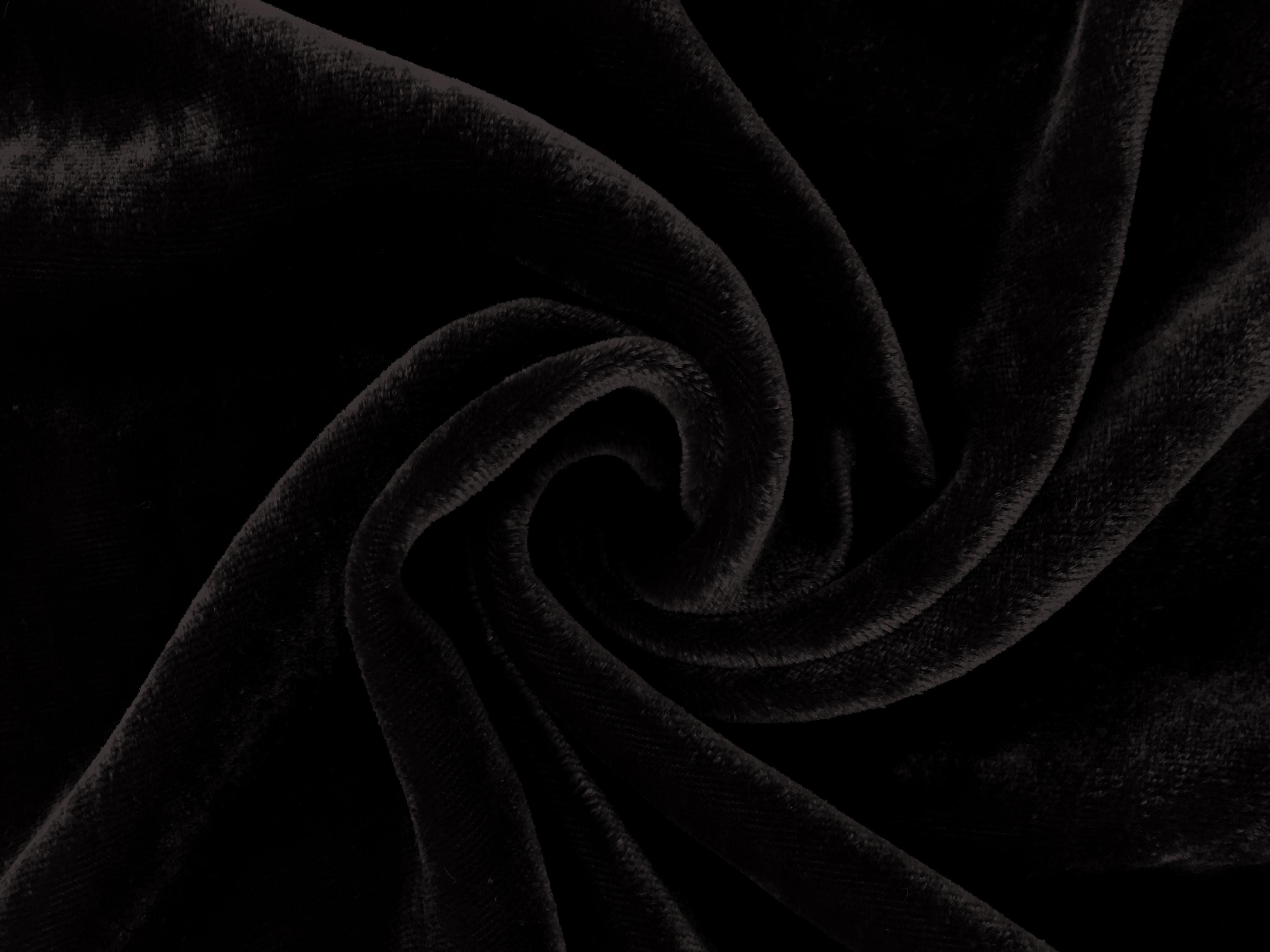 Silk and Rayon Velvet in Black0