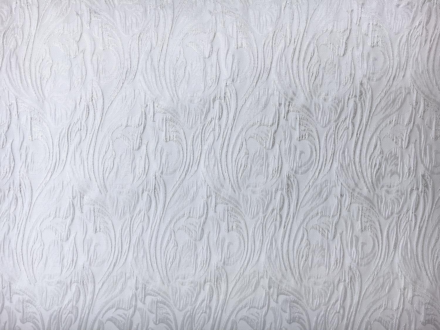 Silver Metallic Brocade0