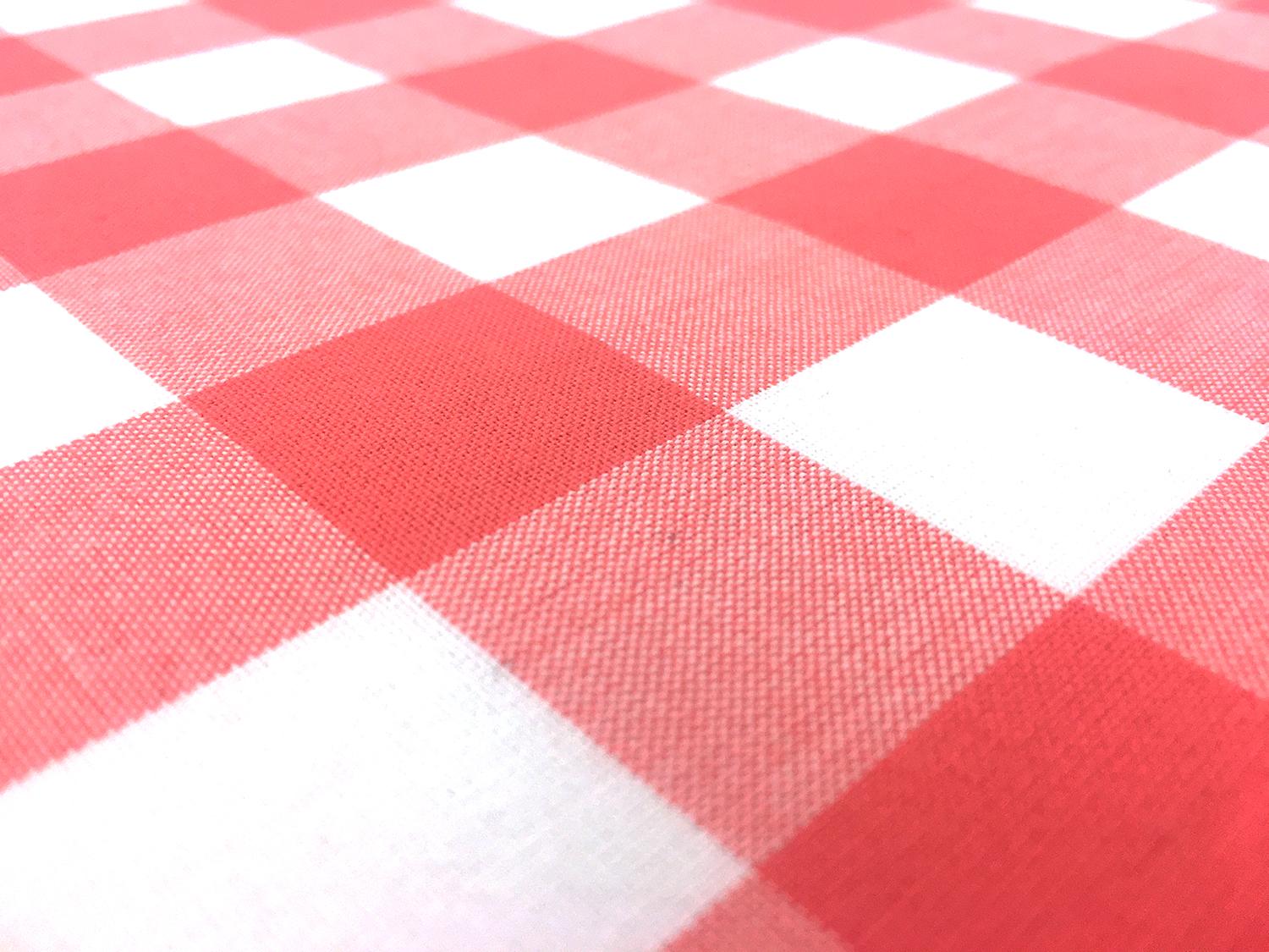 Carolina Cotton Gingham in Coral2