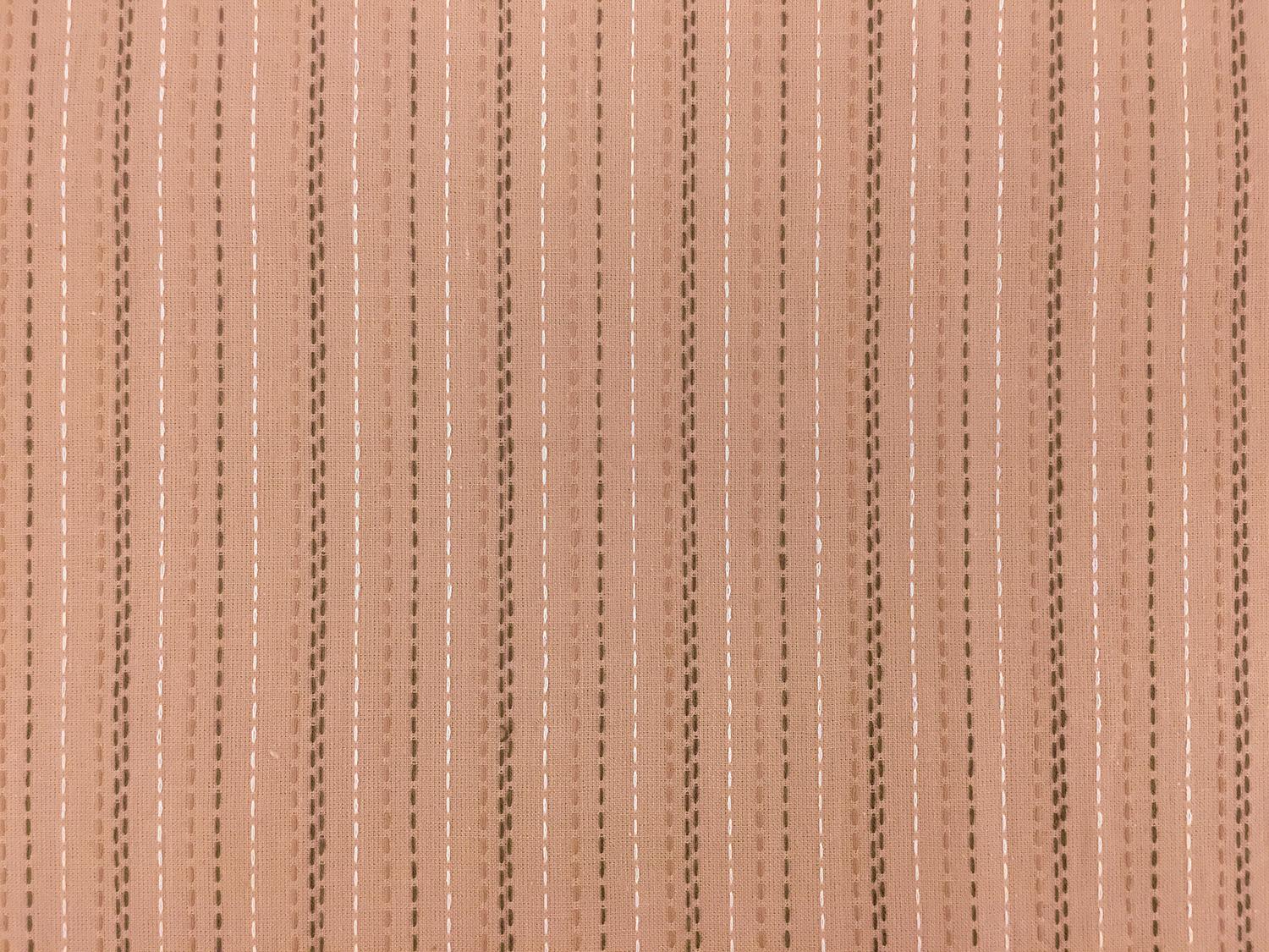 Cotton Woven Novelty With Stitched Stripes0