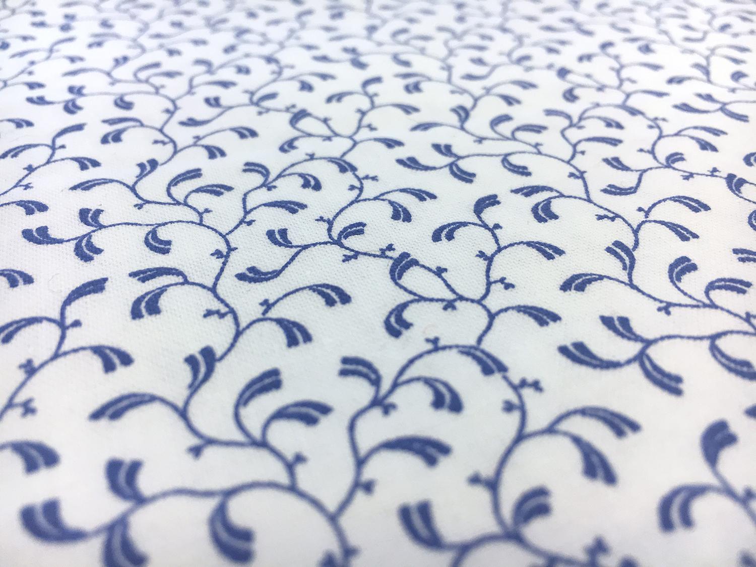 Cotton Broadcloth Decorative Vines Print2
