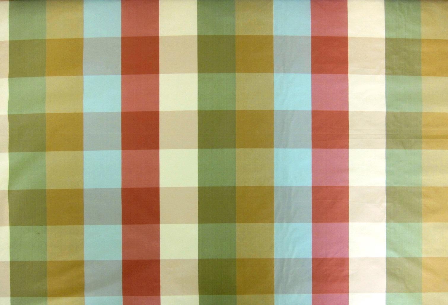 Pure Silk Taffeta Check0