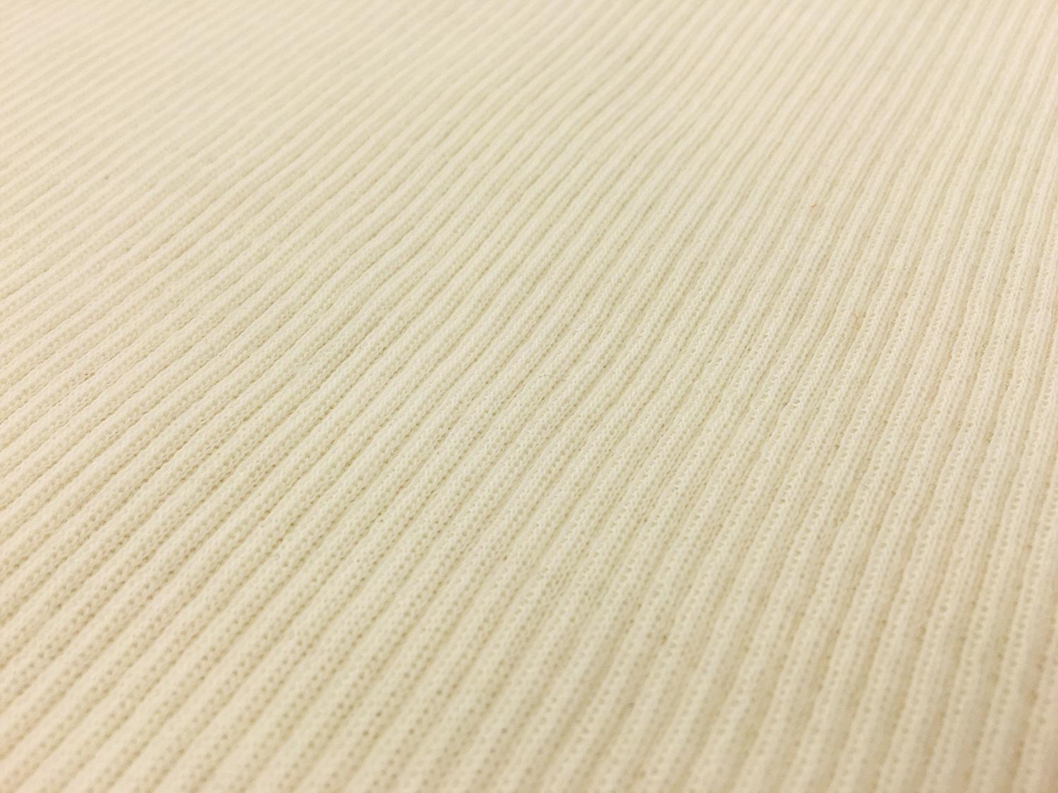 Virgin Wool Rib Knit in Winter White1