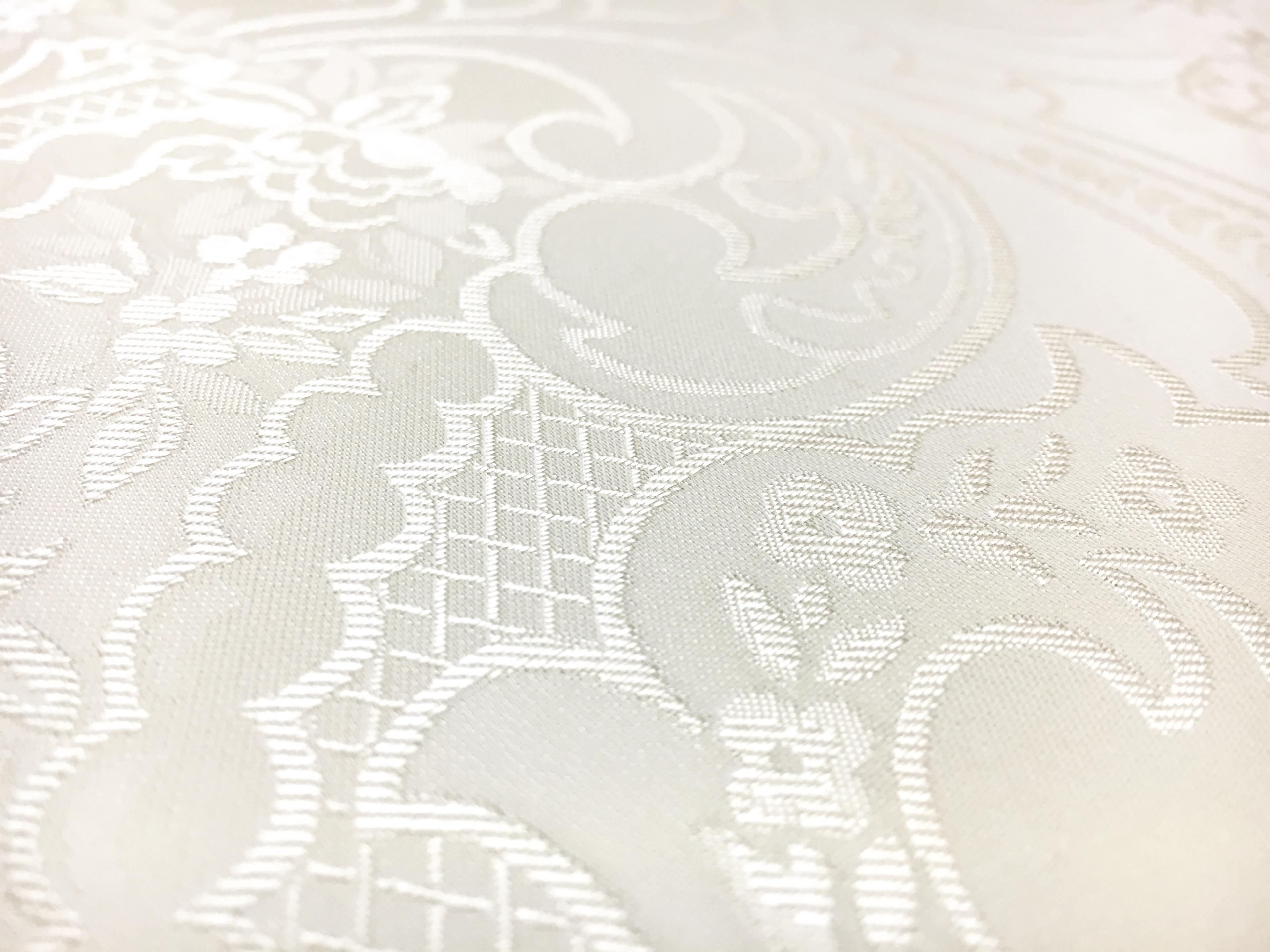 Eggshell Silk Brocade with Deconstructed Paisleys and Florals2
