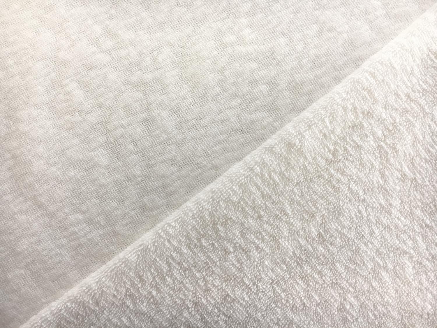 Japanese Cotton Blend Terry Knit in White0