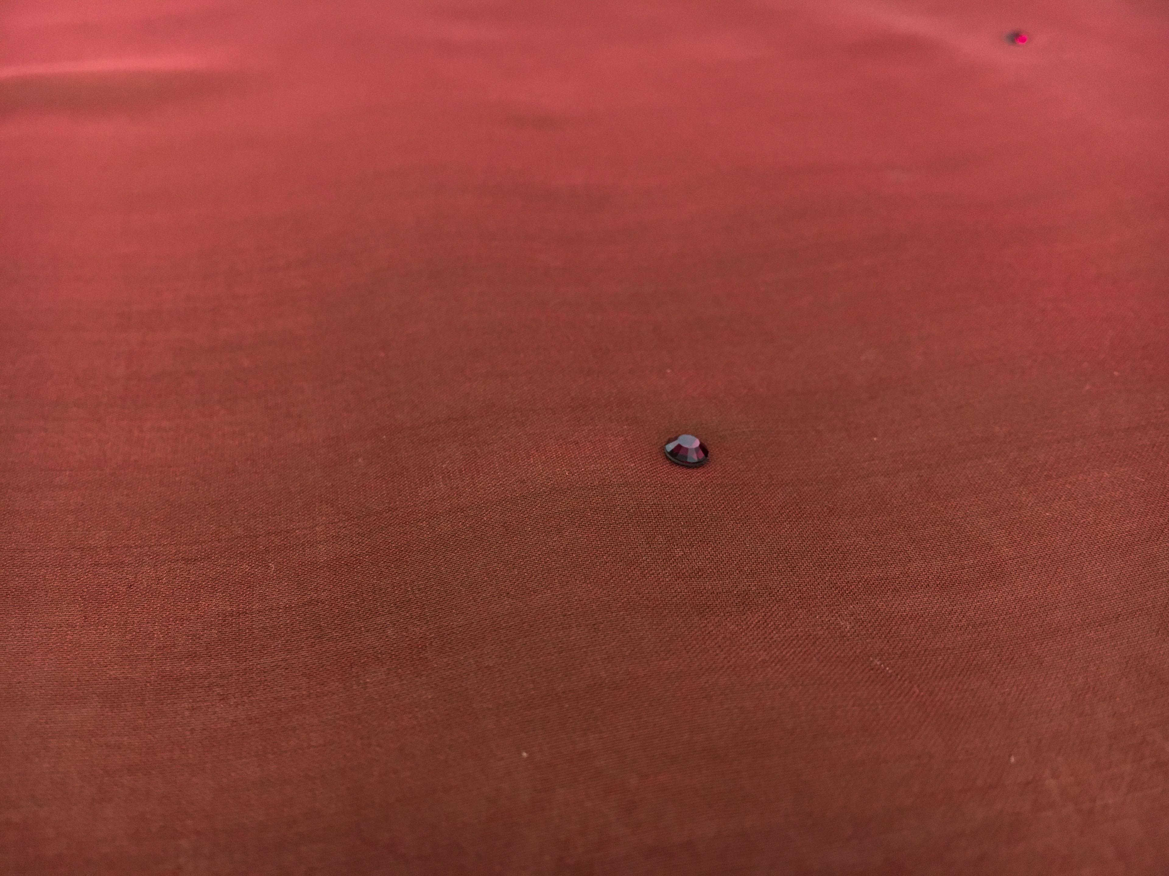 Swarovski Crystals on Silk Chiffon0